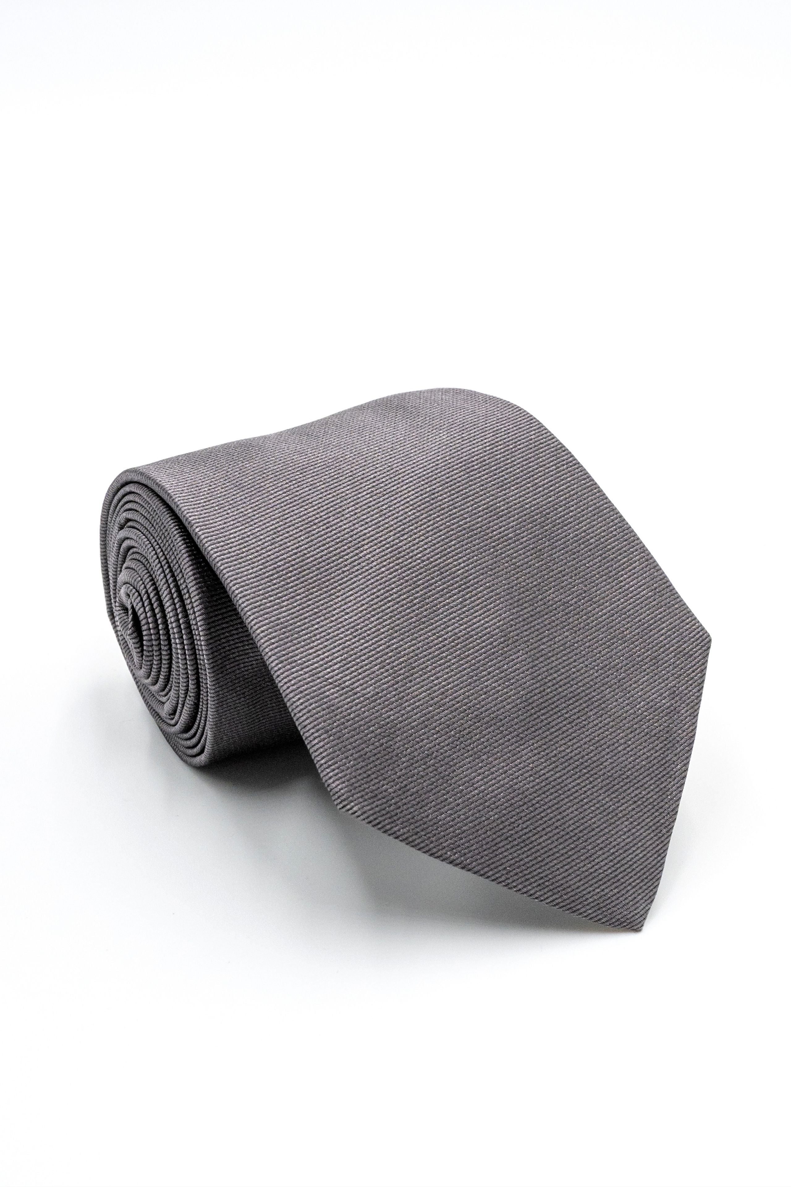 Silk Tie - Charcoal grey