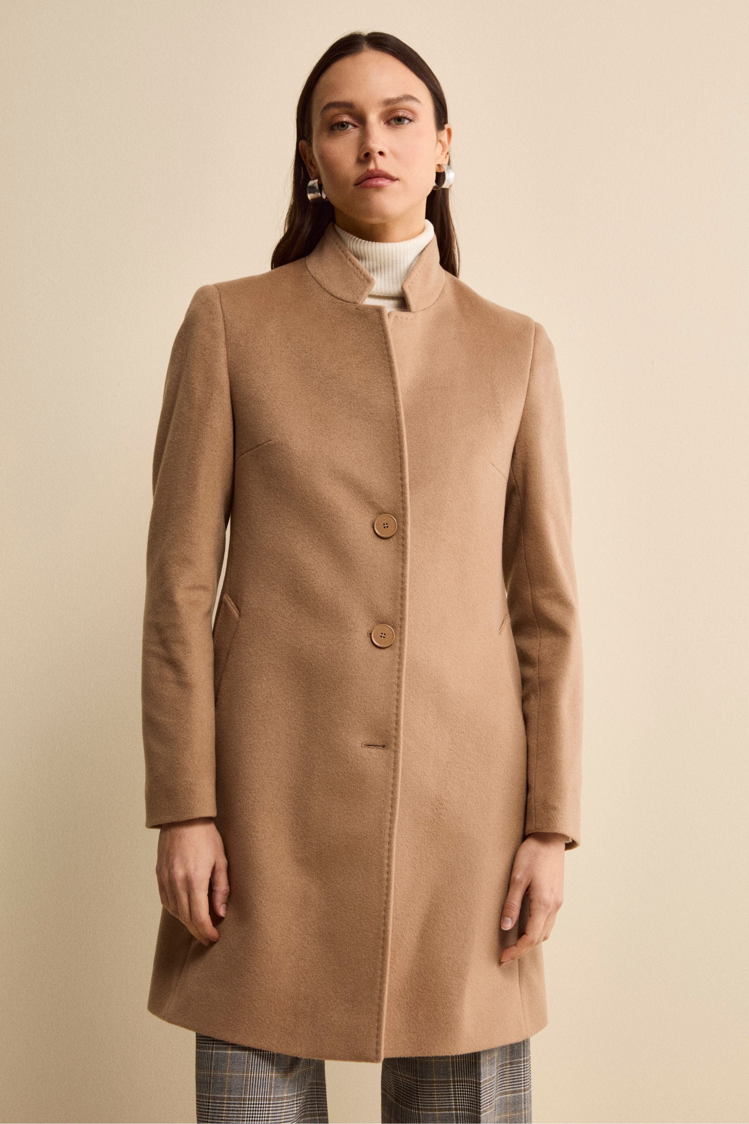Women’s cashmere coat - CAMEL