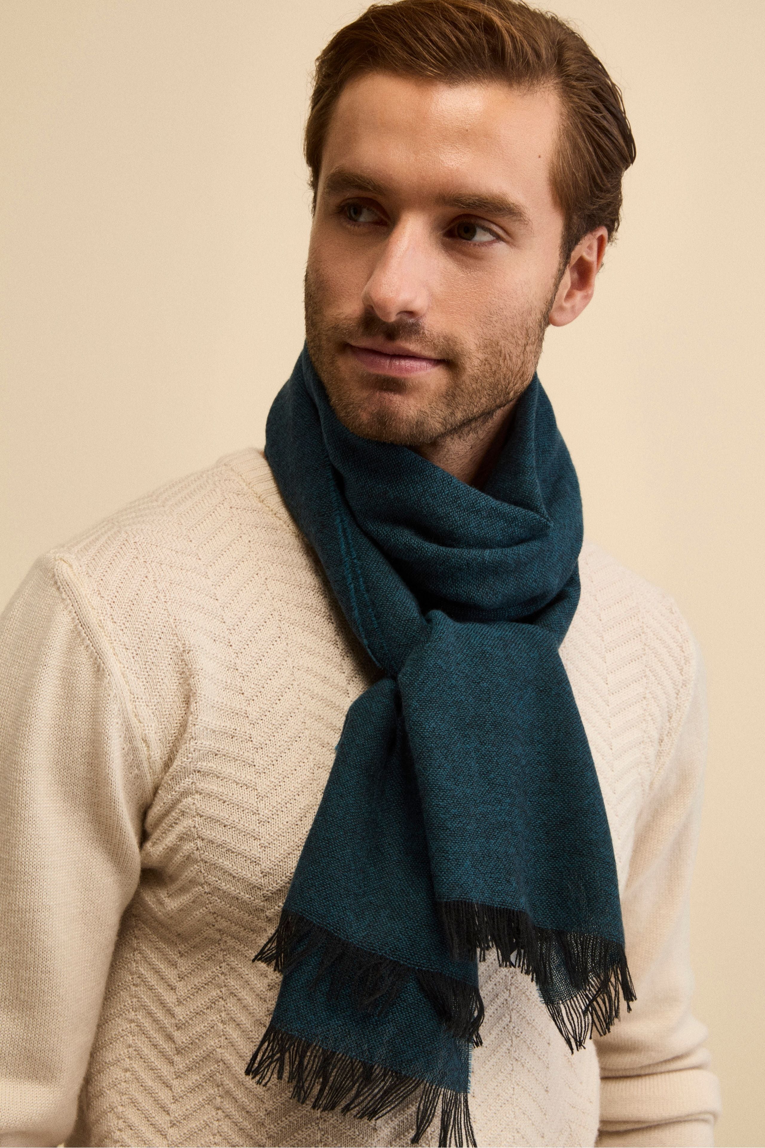 Virgin Wool Stole - TEAL