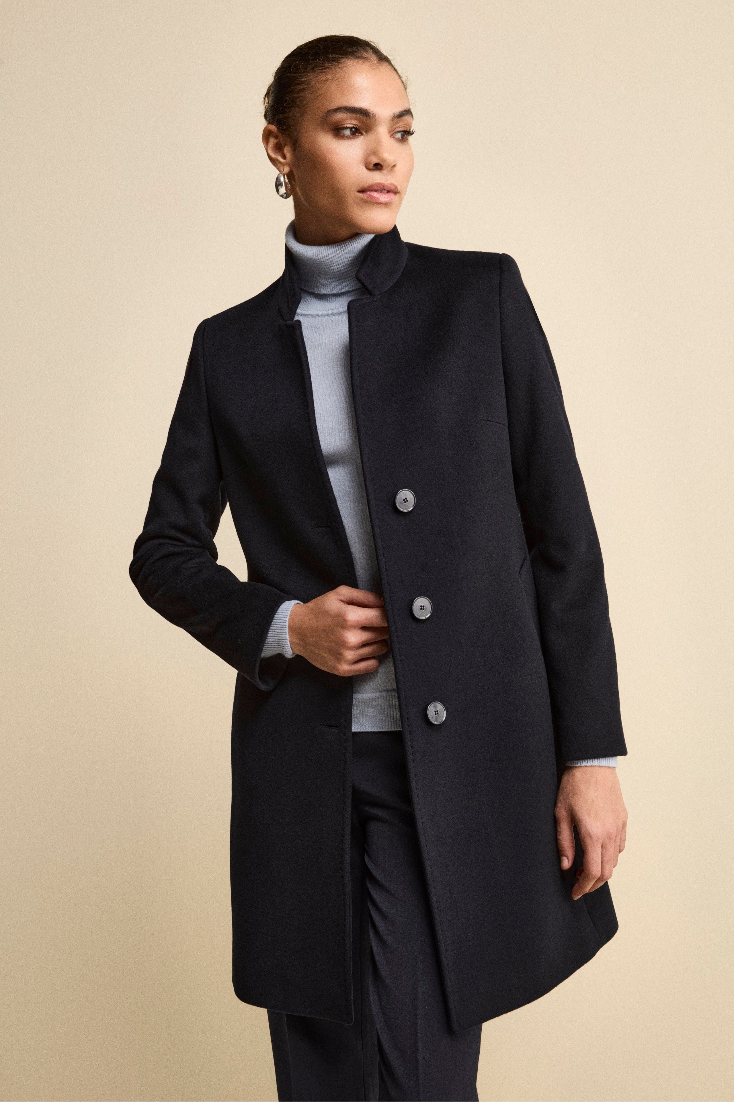 Women’s cashmere coat - BLUE