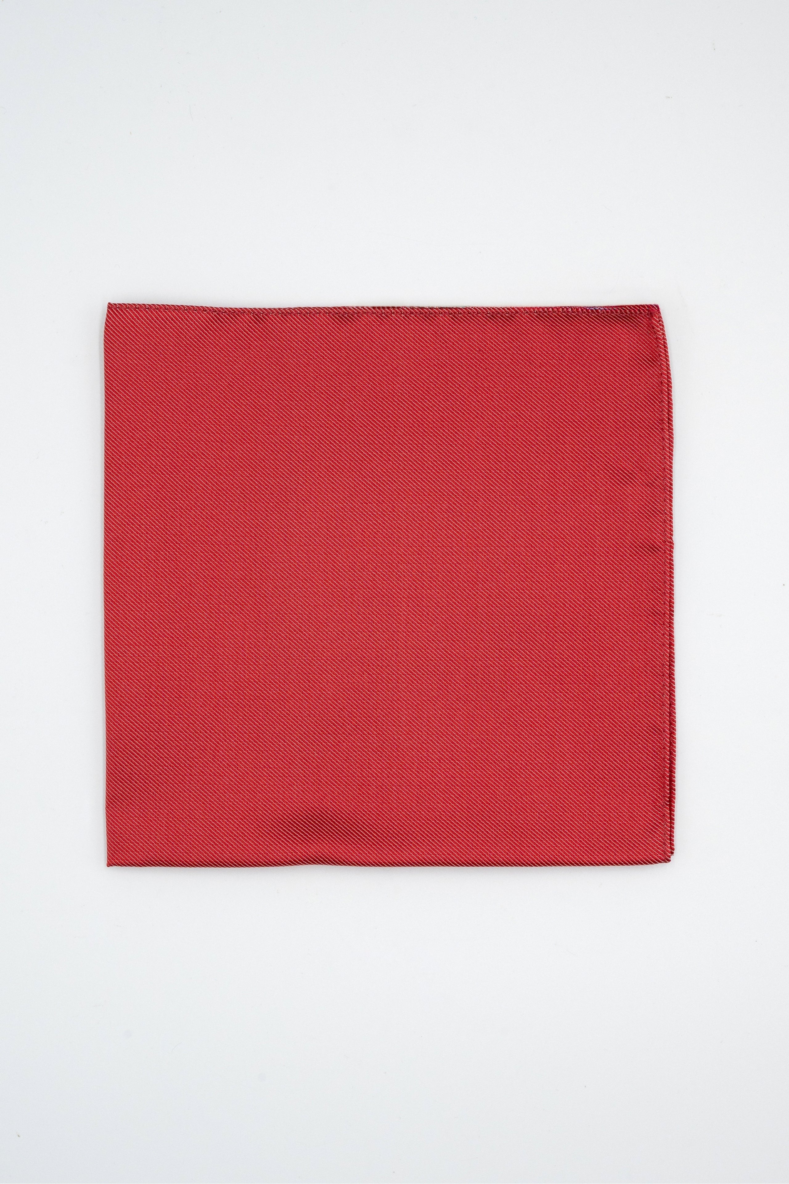 Pocket Square in Pure Silk - RED