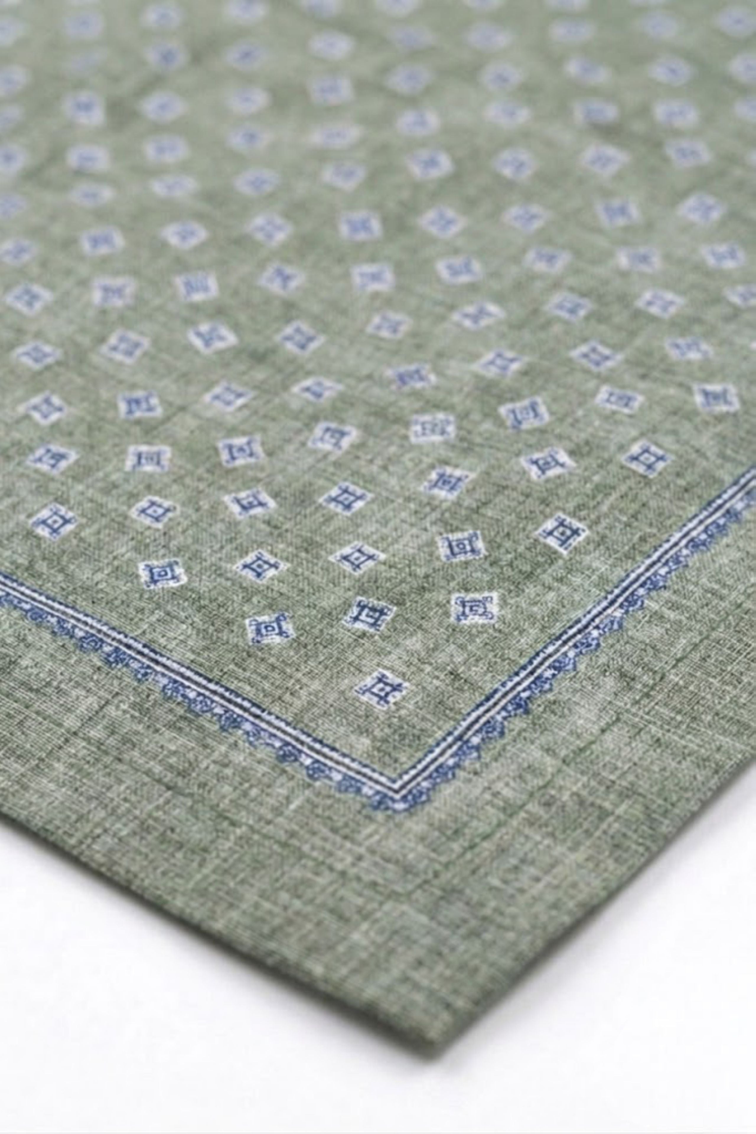 Casual Baumwolltuch mit Muster - Grünes Muster