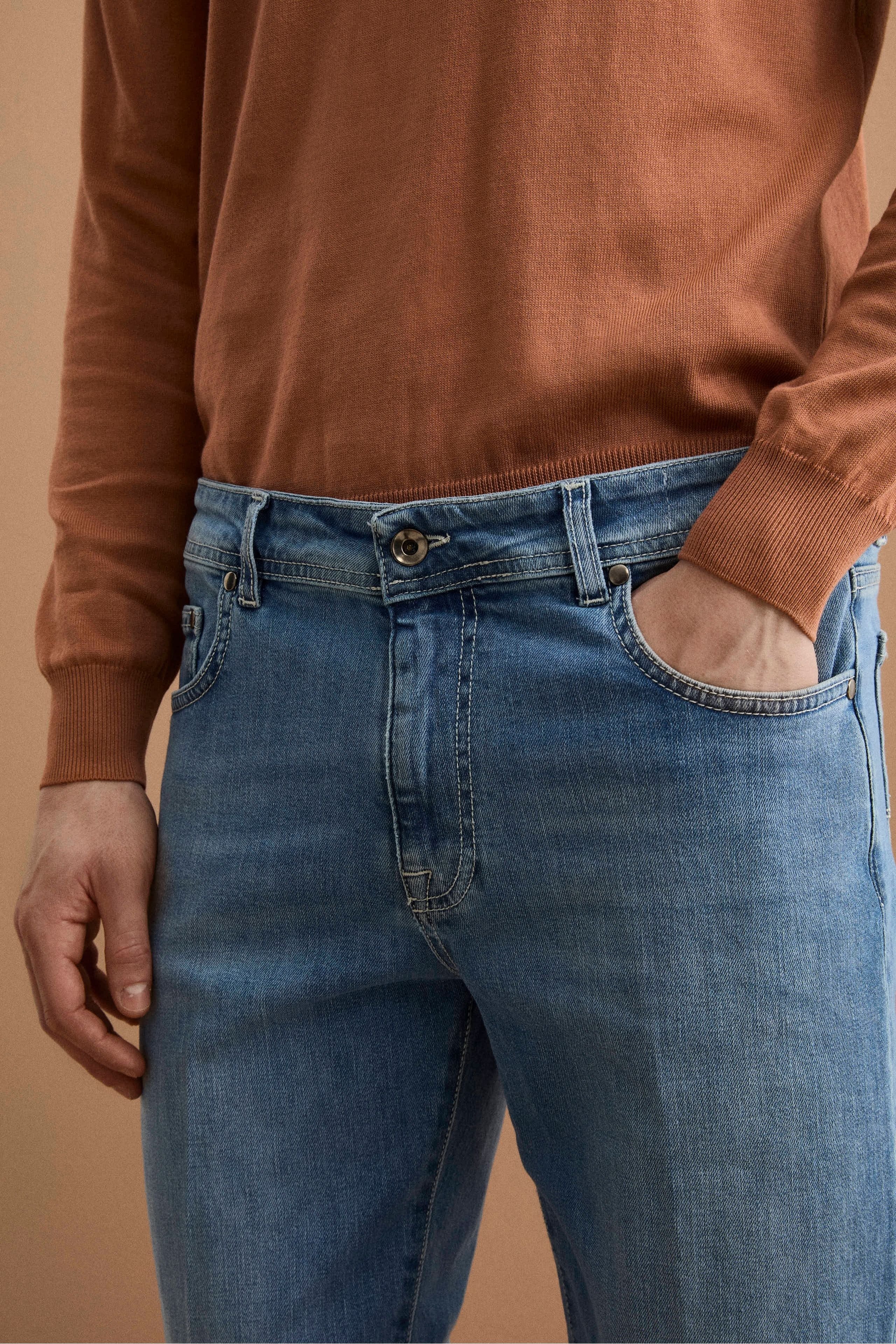 Slim-Fit-Jeans mit Fünf Taschen - HELLER DENIM