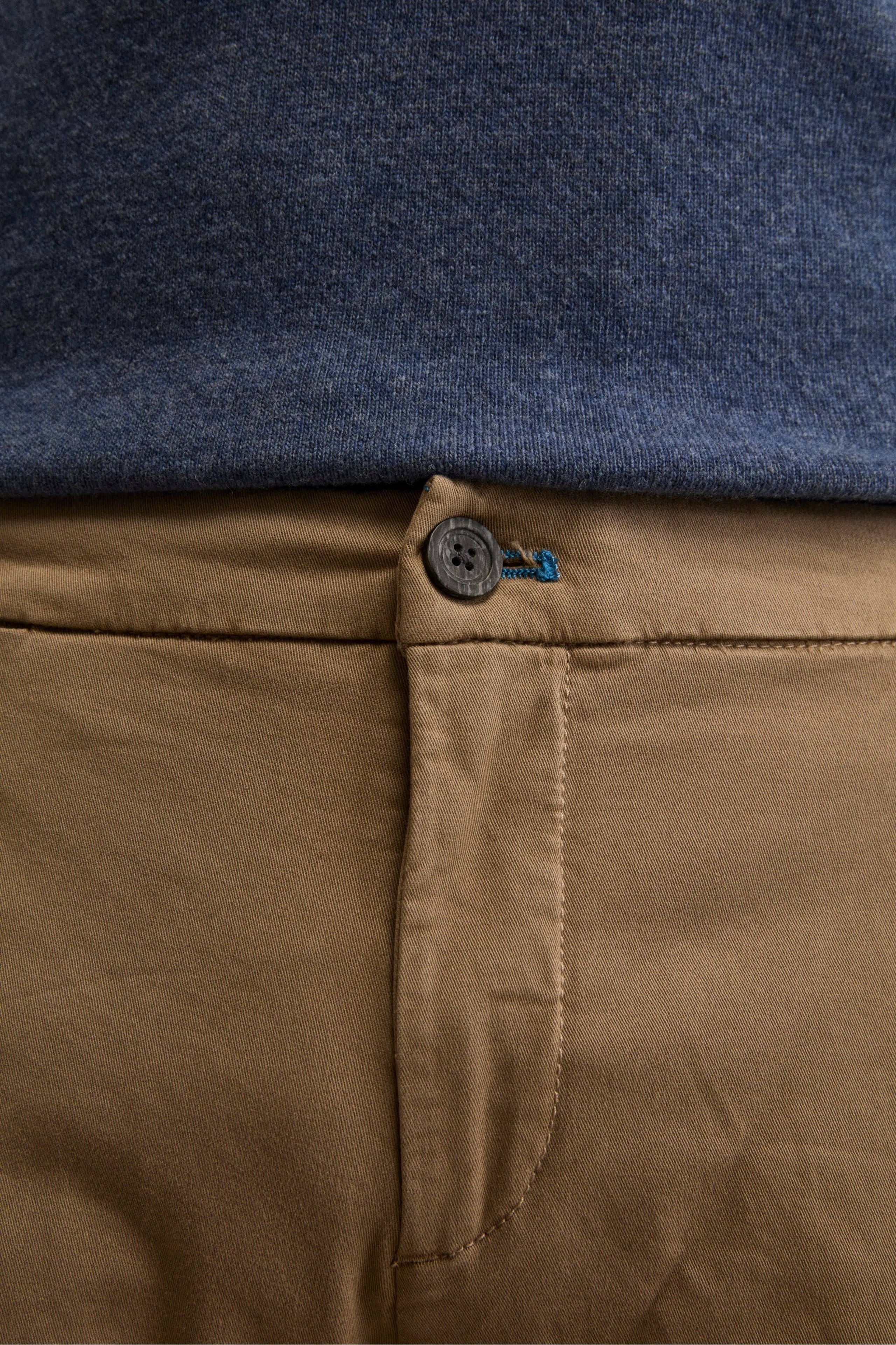 Gabardine Slim Fit Pleated Trousers - gray