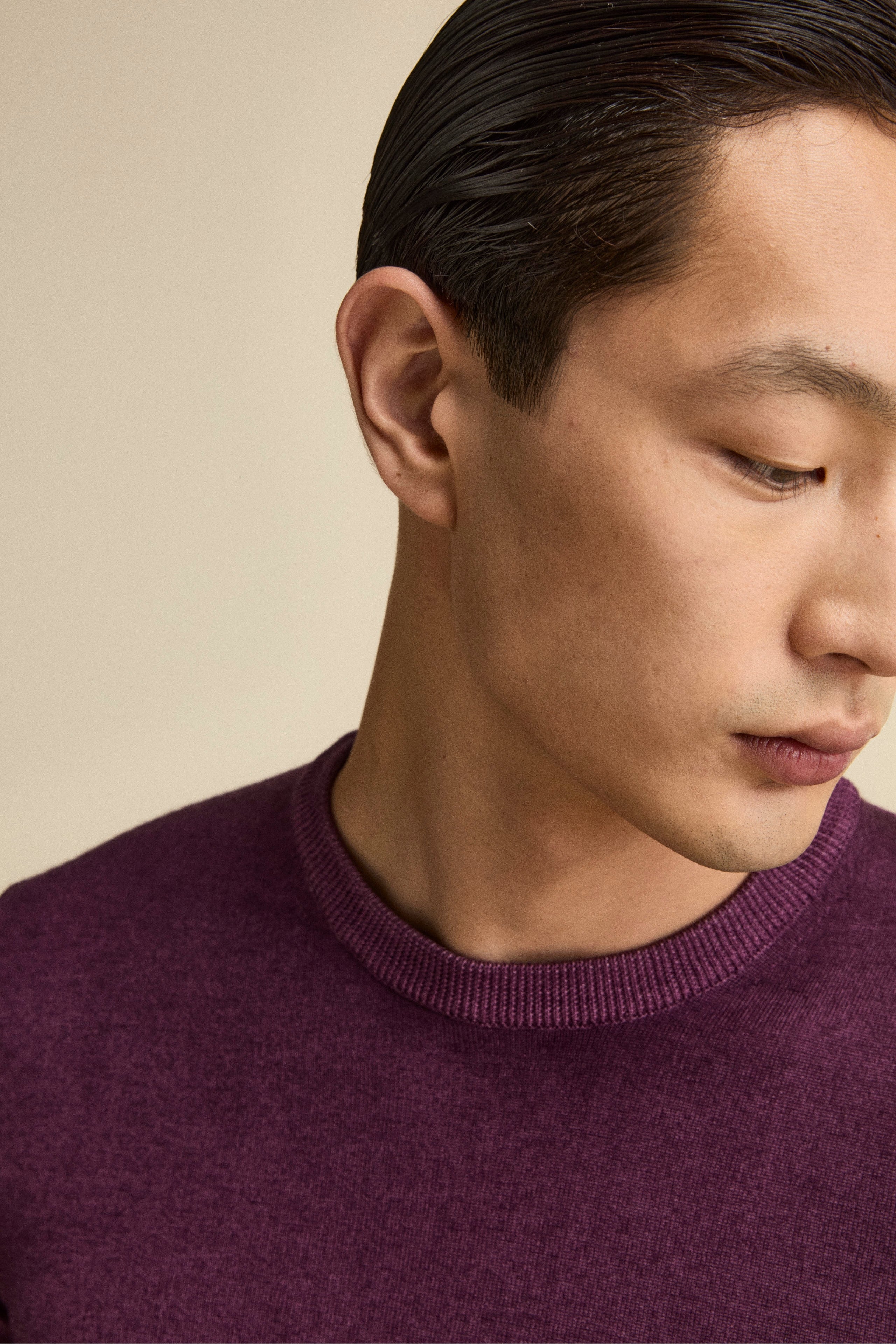 Extrafine Merino Wool Crew Neck - VIOLET