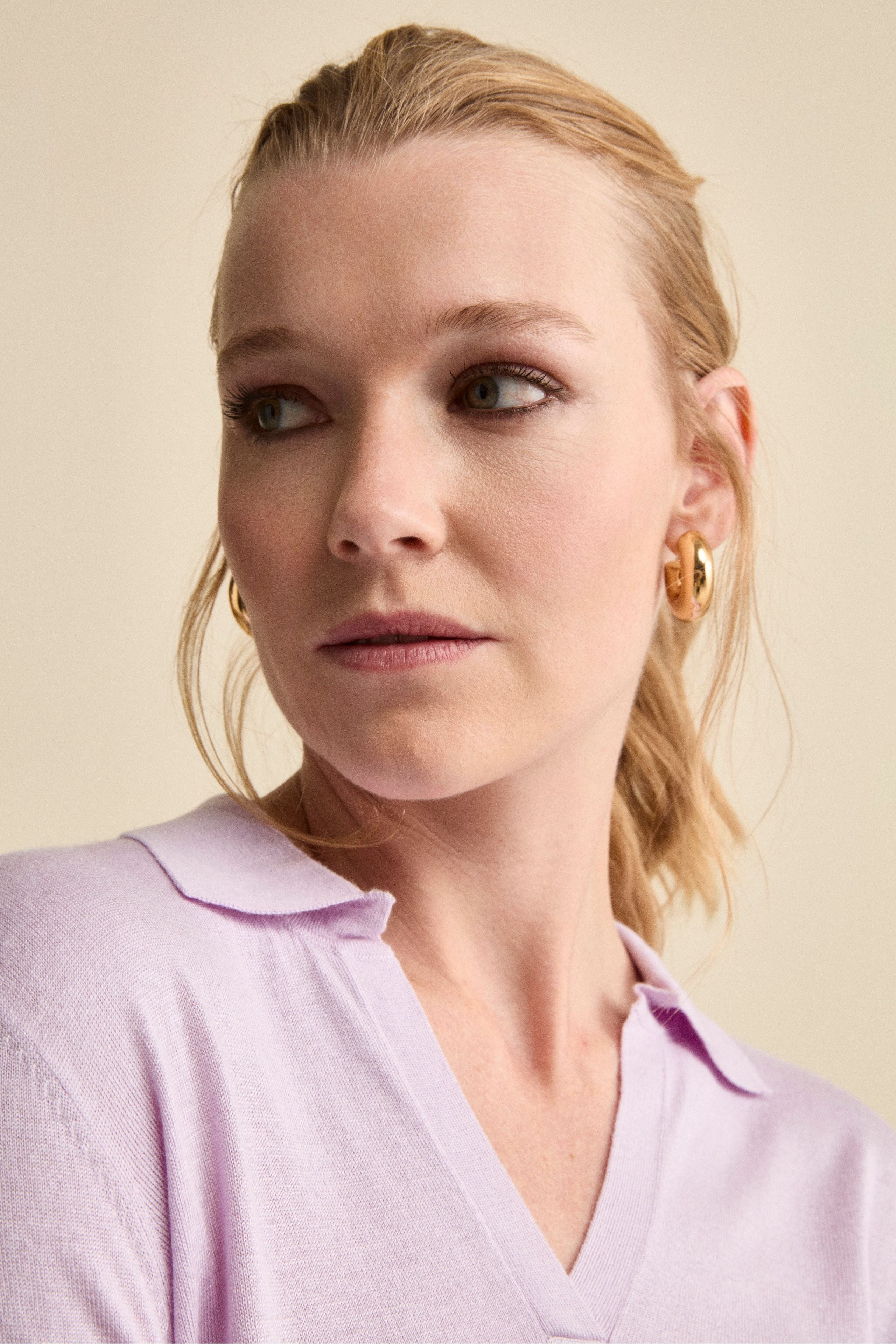 Extrafine Silk-Cashmere Polo - Lilac