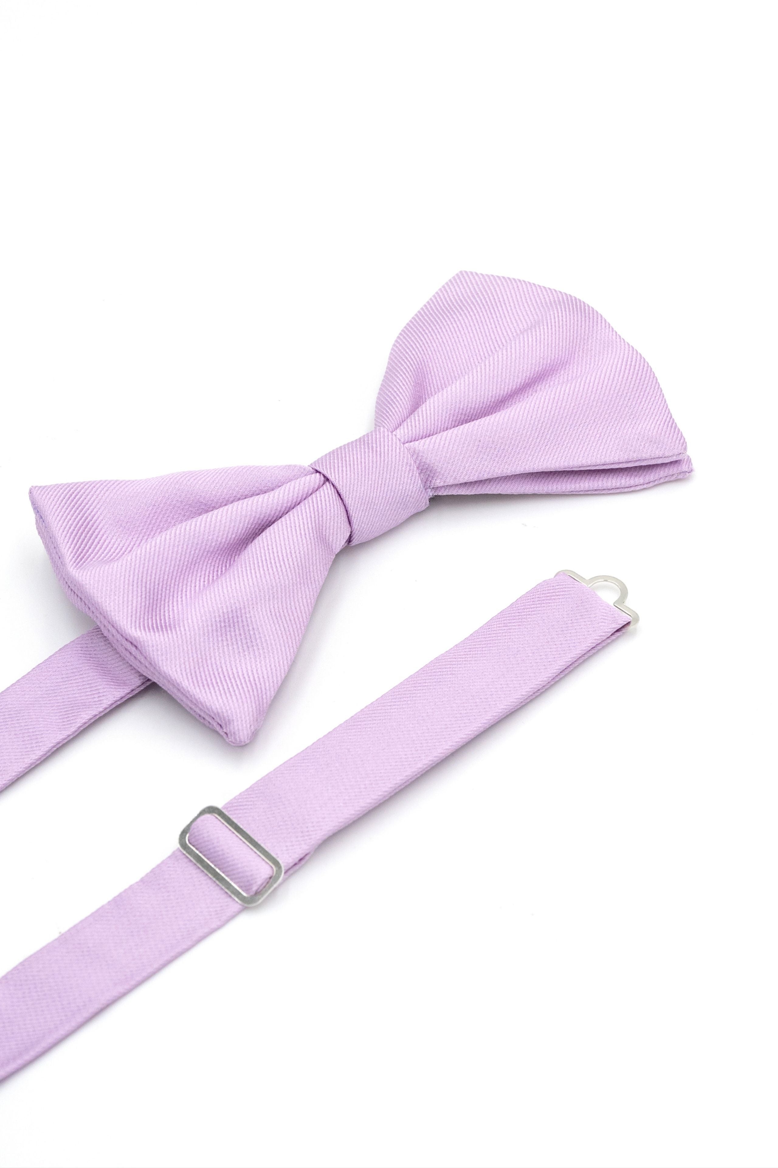 Bow Tie in Pure Silk - Wisteria purple