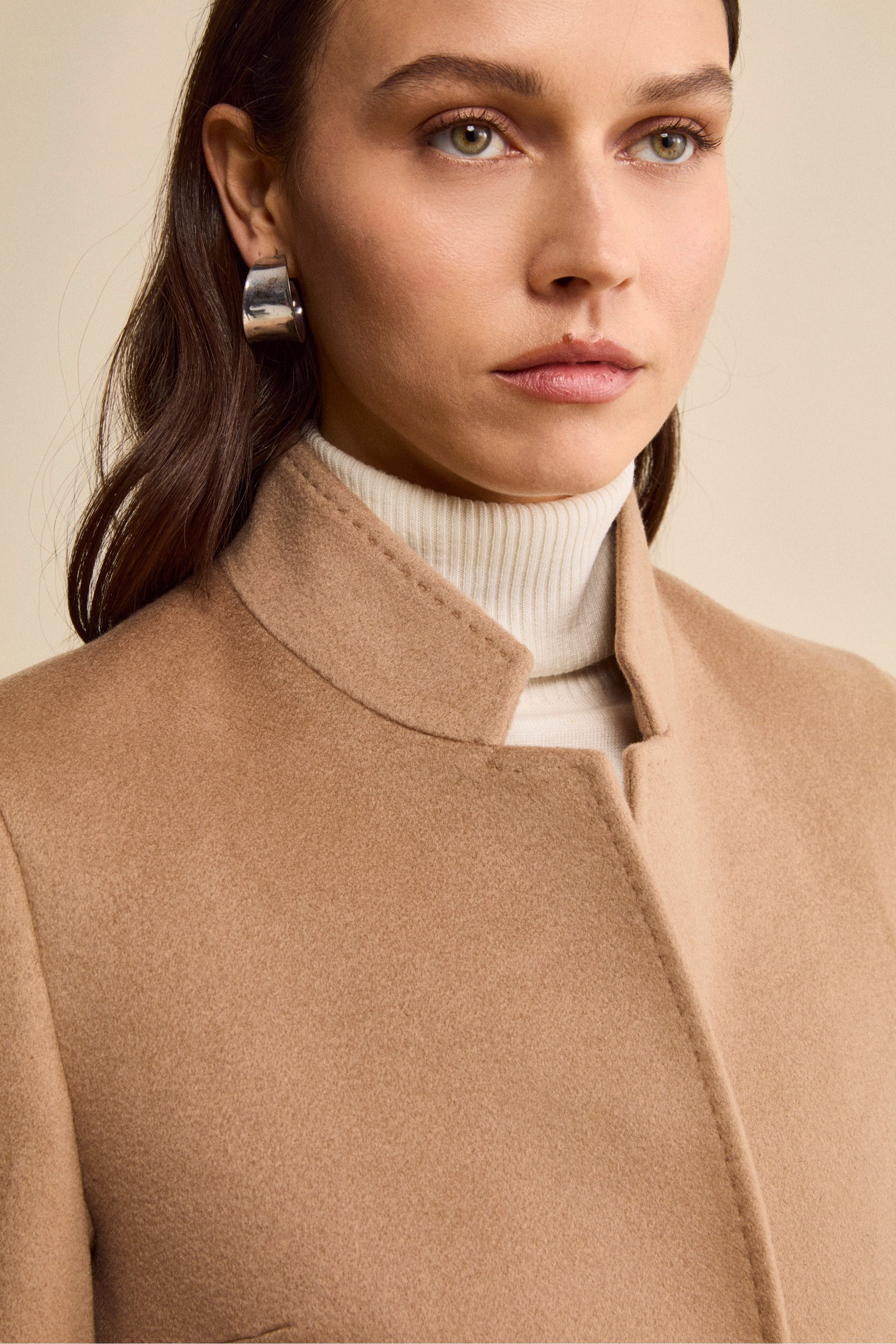 Women’s cashmere coat - CAMEL