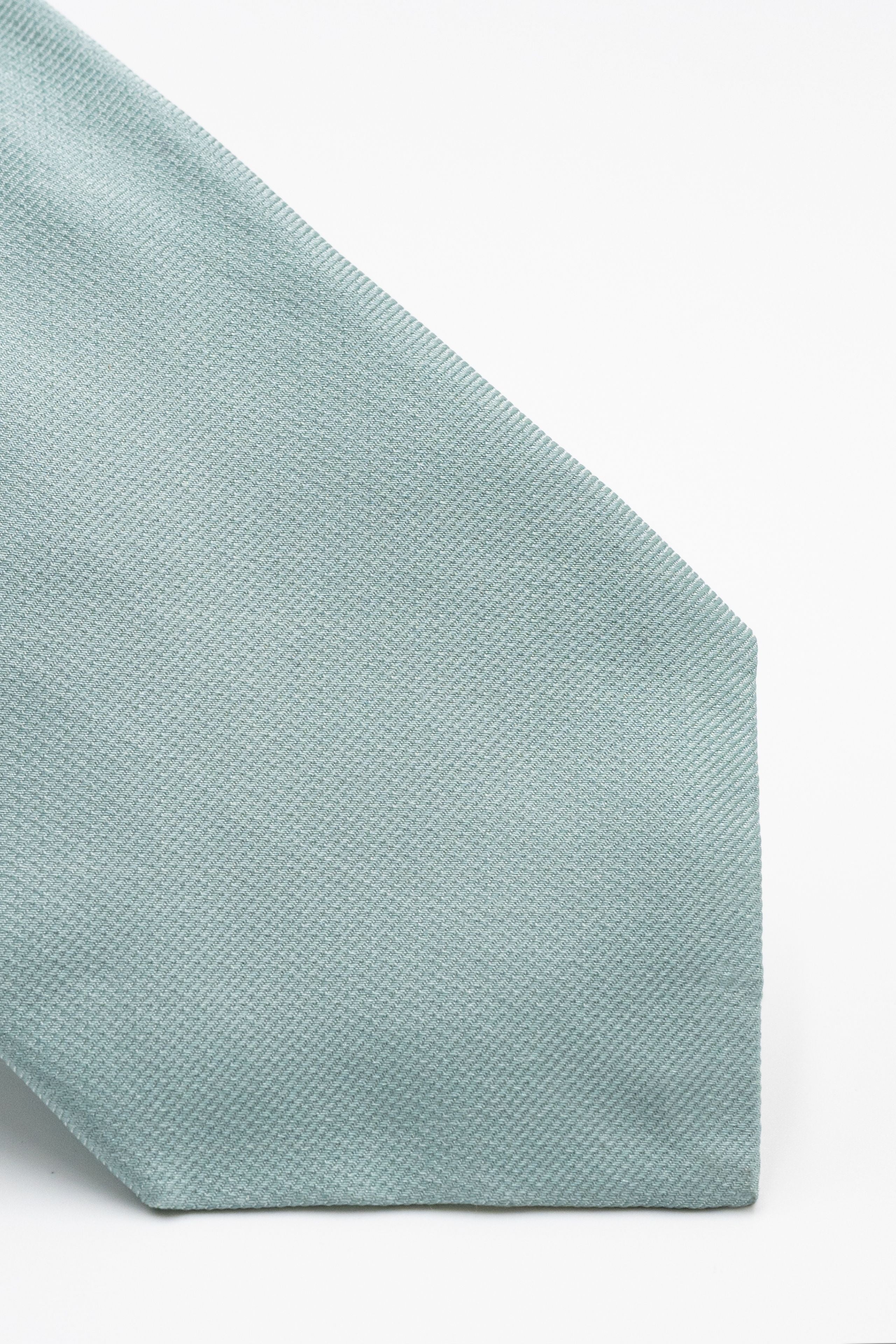 Silk Tie - Aqua green