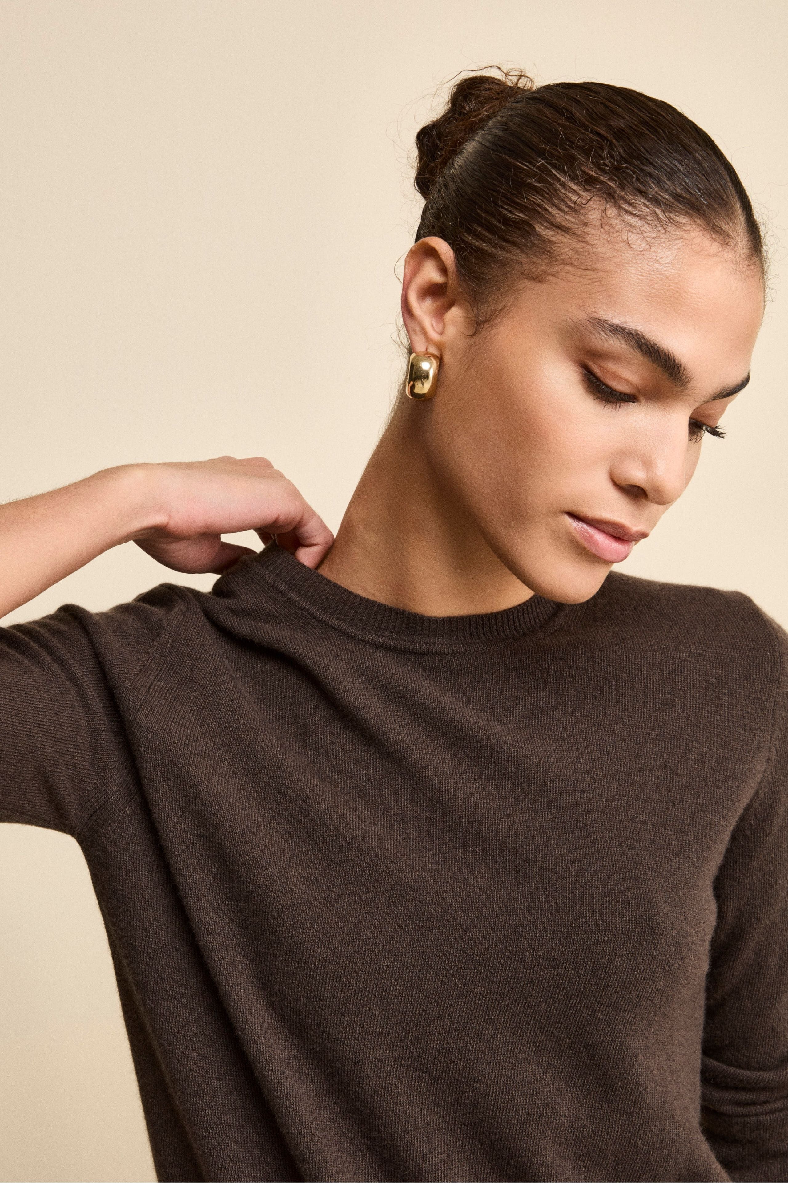 Wool and cashmere crewneck - MINK