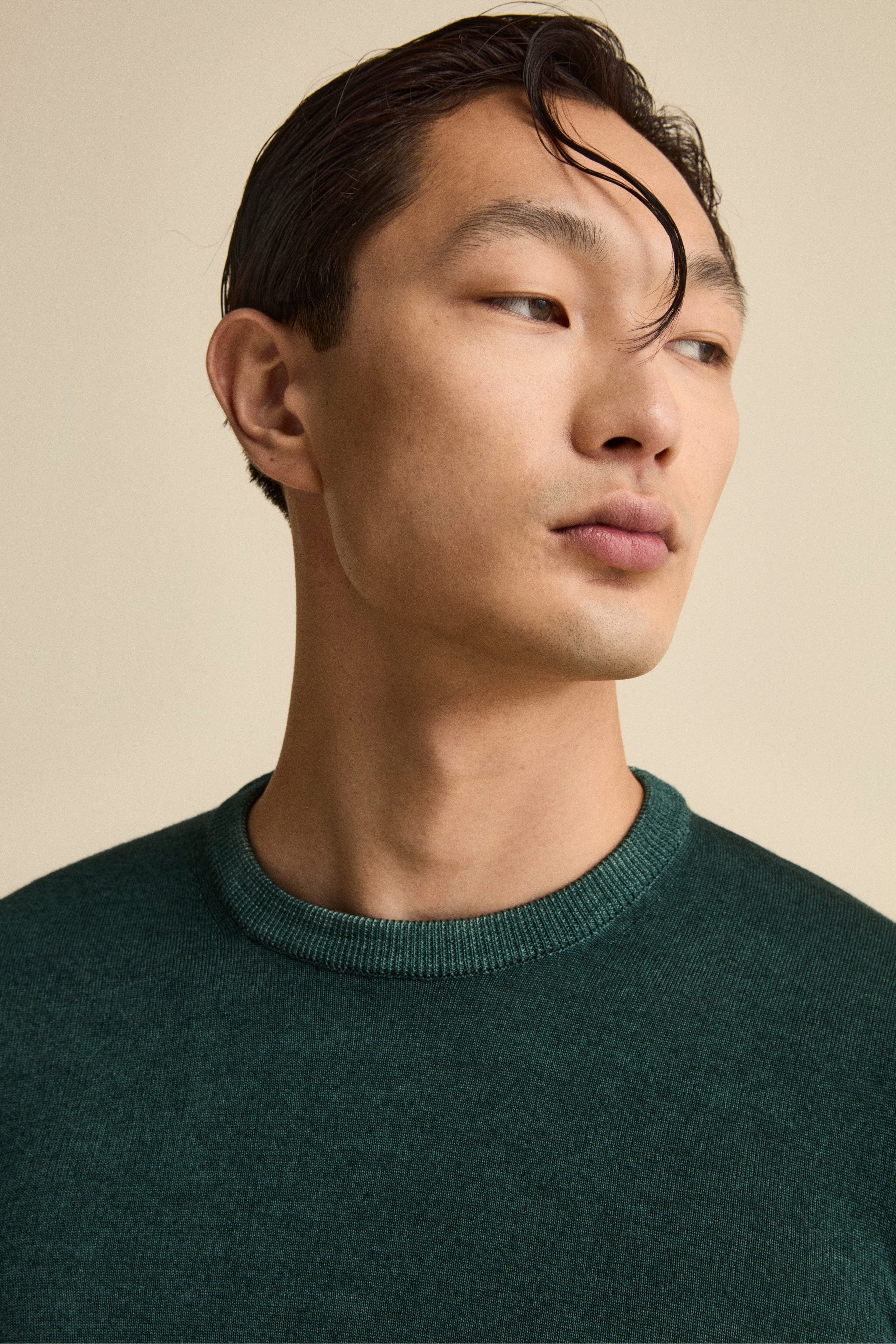 Extrafine Merino Wool Crew Neck - Petroleum