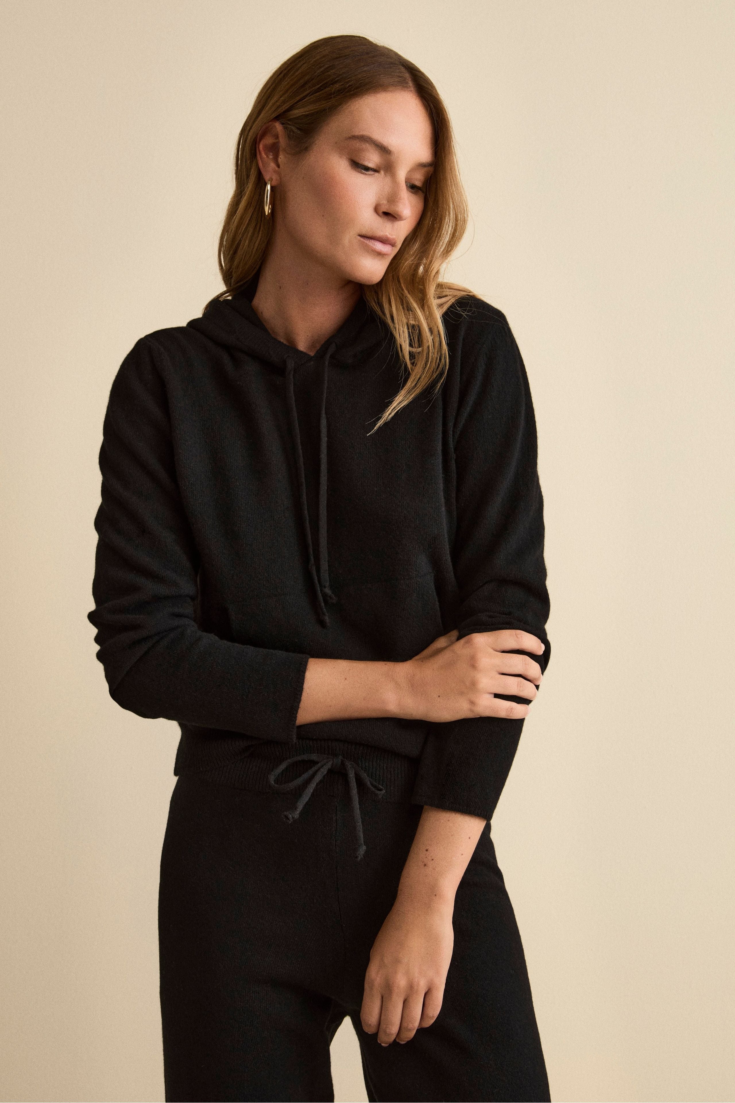 Combinaison Douce en Cachemire - NOIR