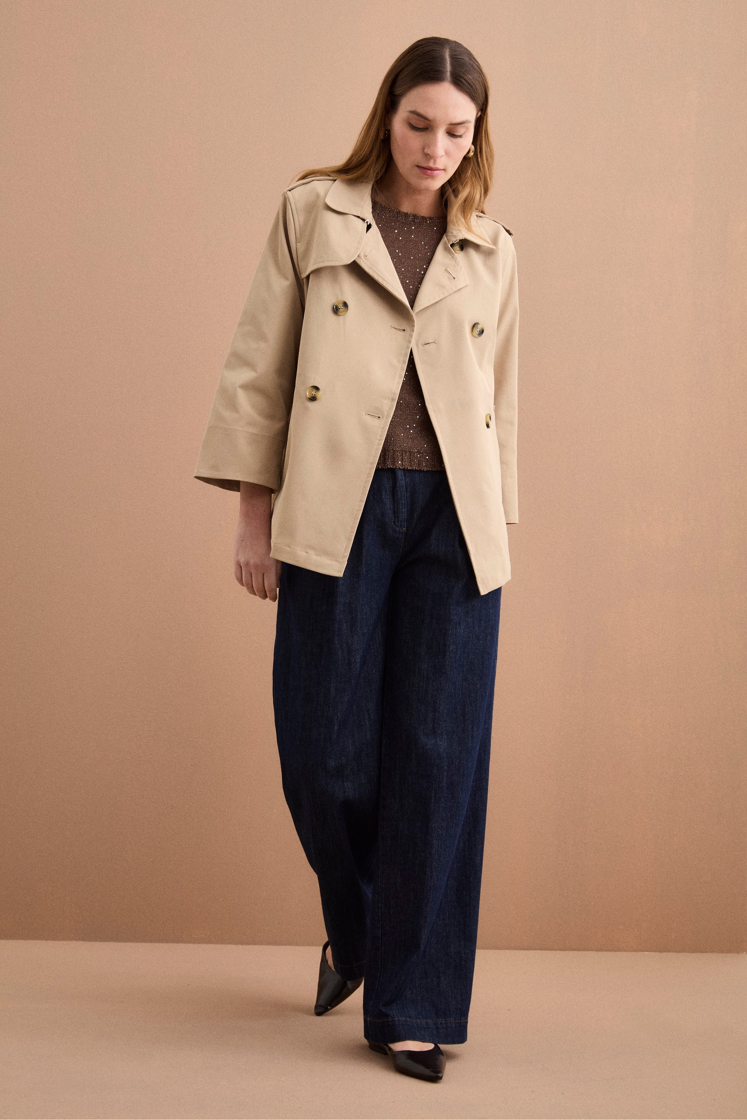 Deuxieme Classe】Short Double Coat ベージュ DeuxiemeClasse#コート