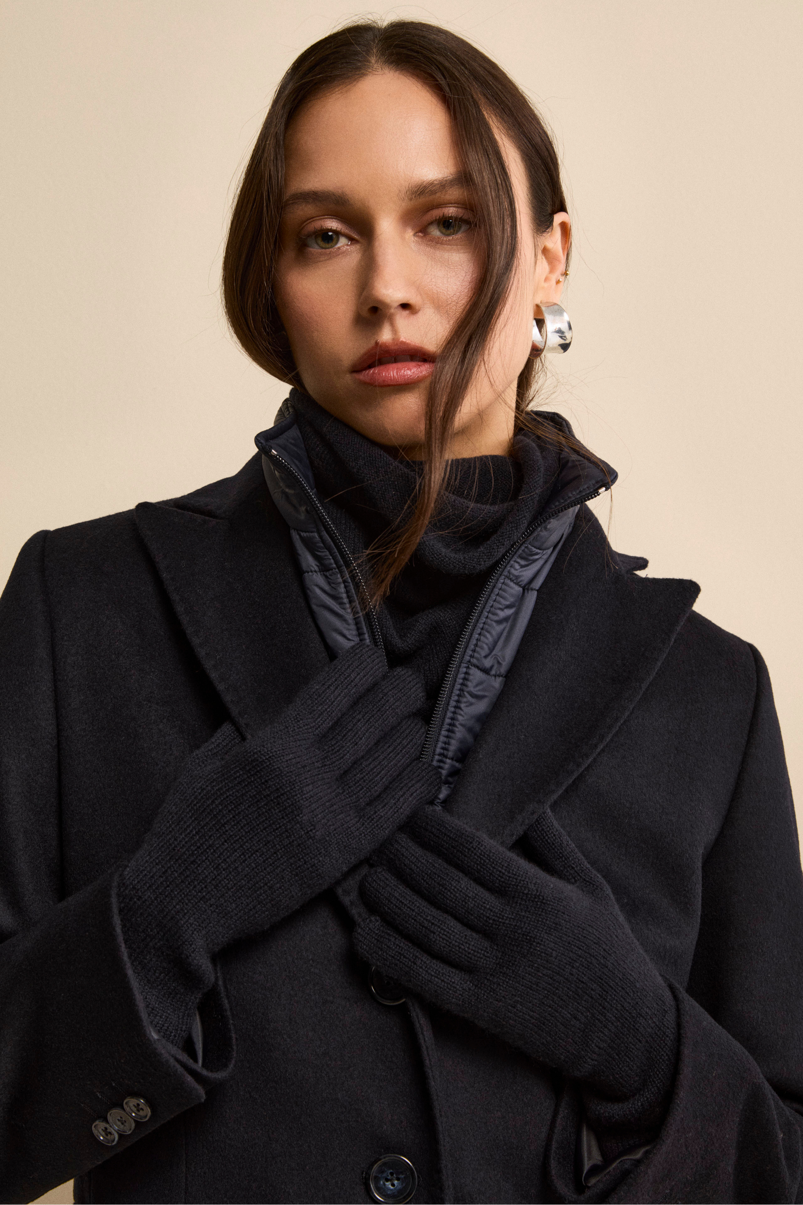 Cashmere Neck Warmer - NAVY BLUE