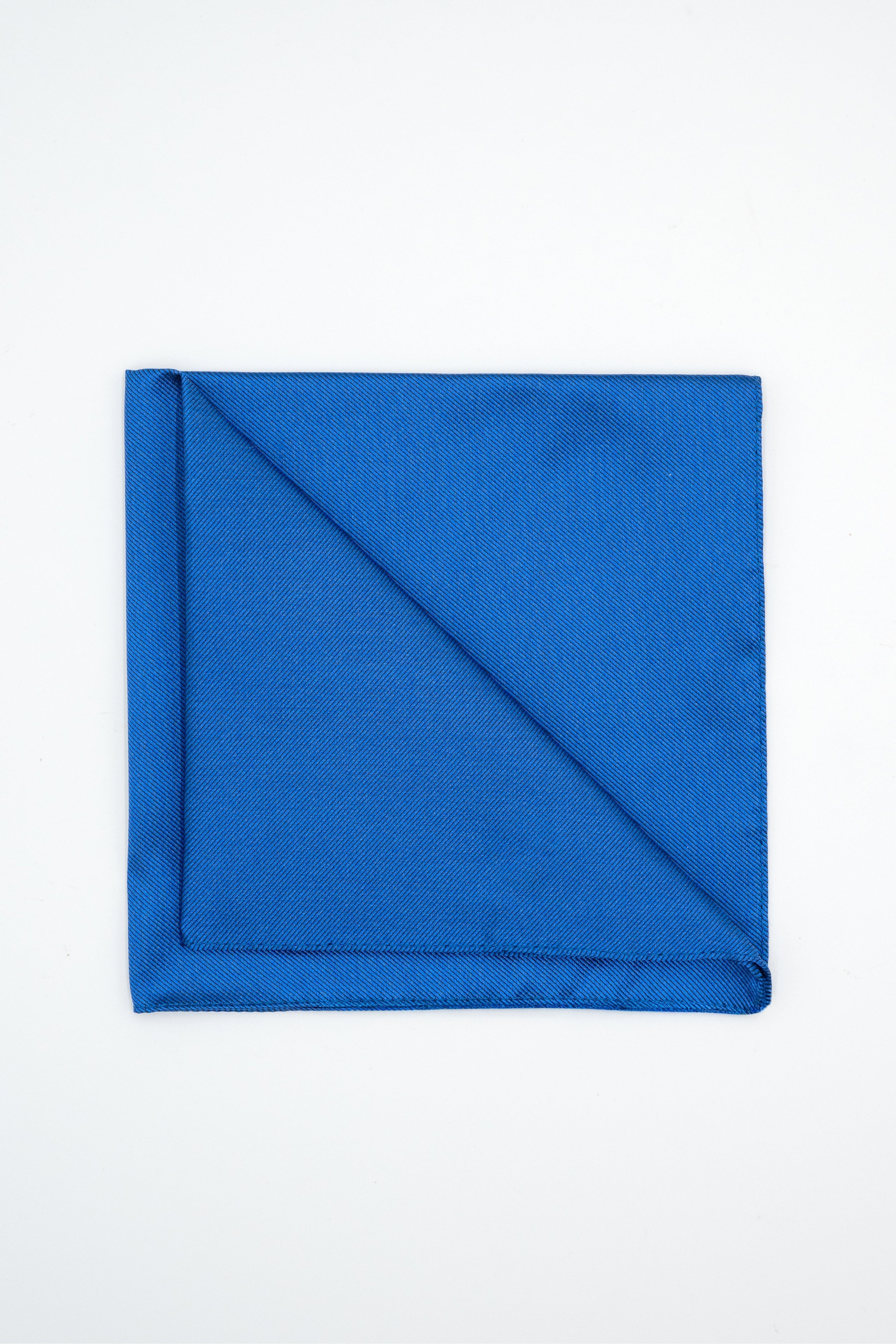 Pocket Square in Pure Silk - Royal blue
