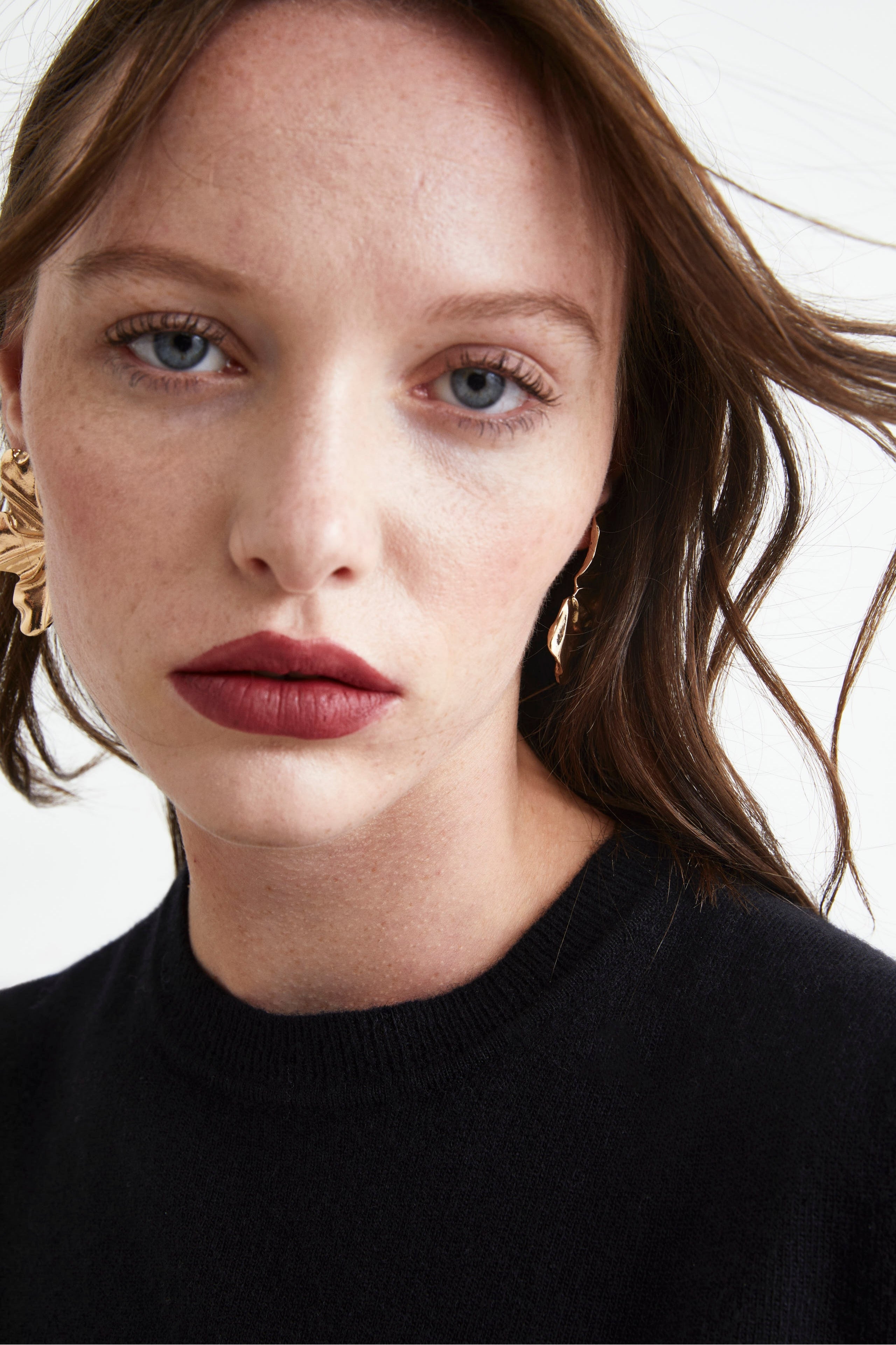 Maglioncino girocollo lana e cashmere - NERO