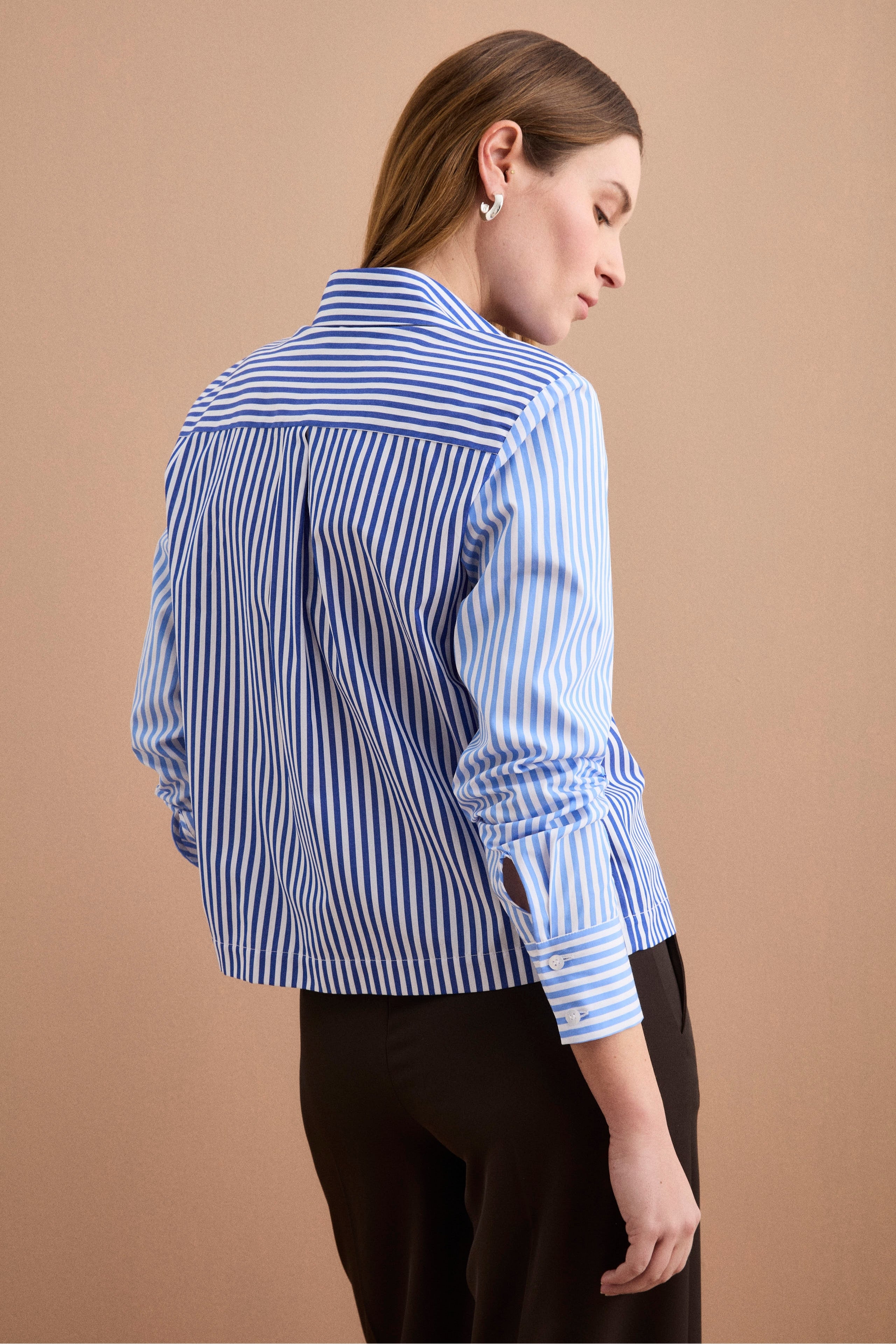 Camicia Boxy in Cotone con Taschino - FANT. AZZURRO