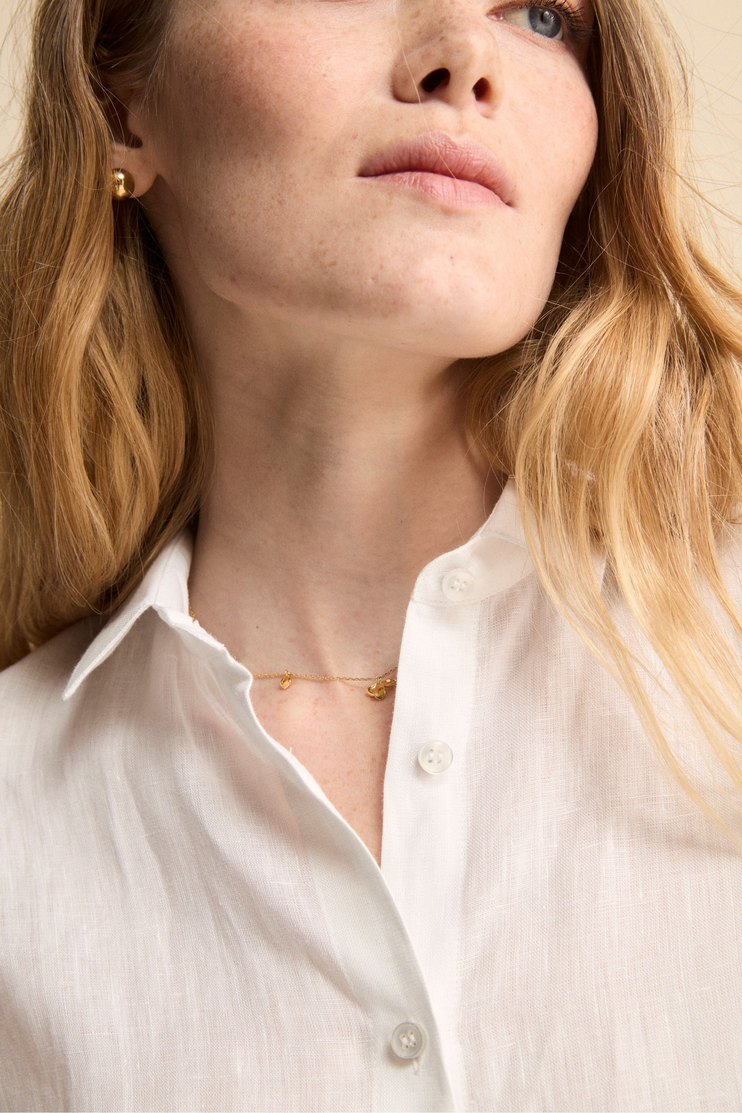 Camicia Boxy in Lino - BIANCO