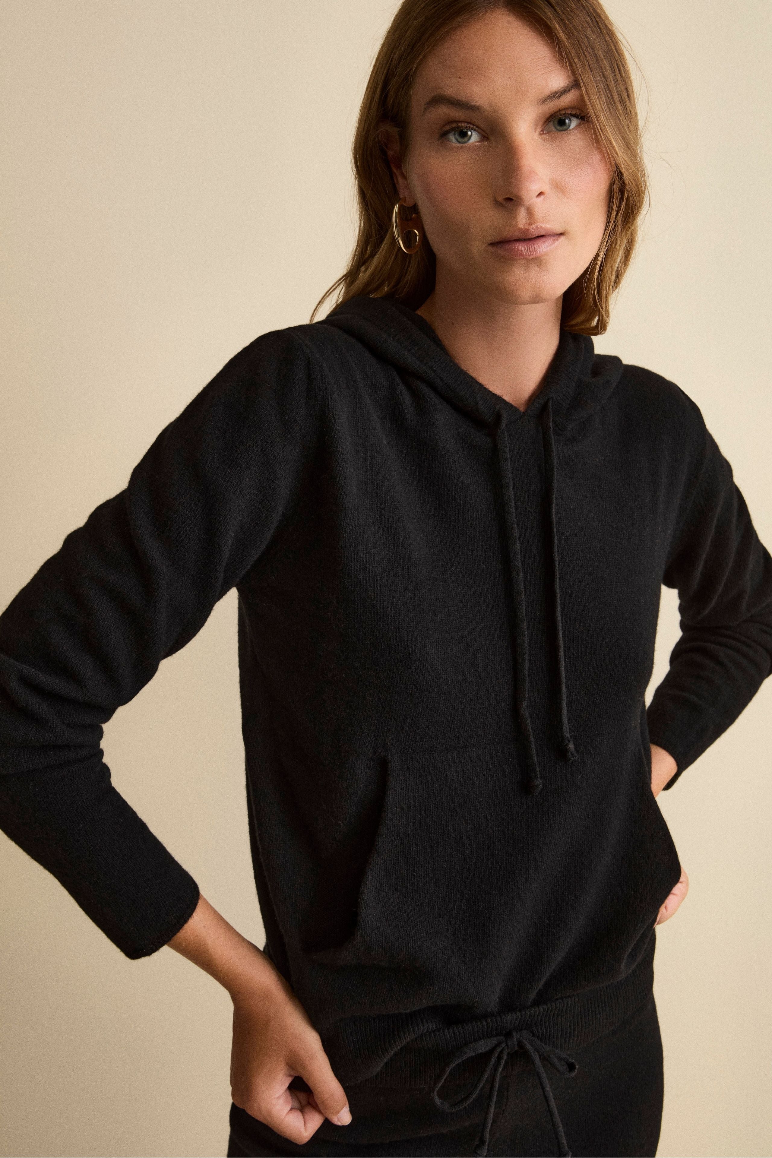 Combinaison Douce en Cachemire - NOIR