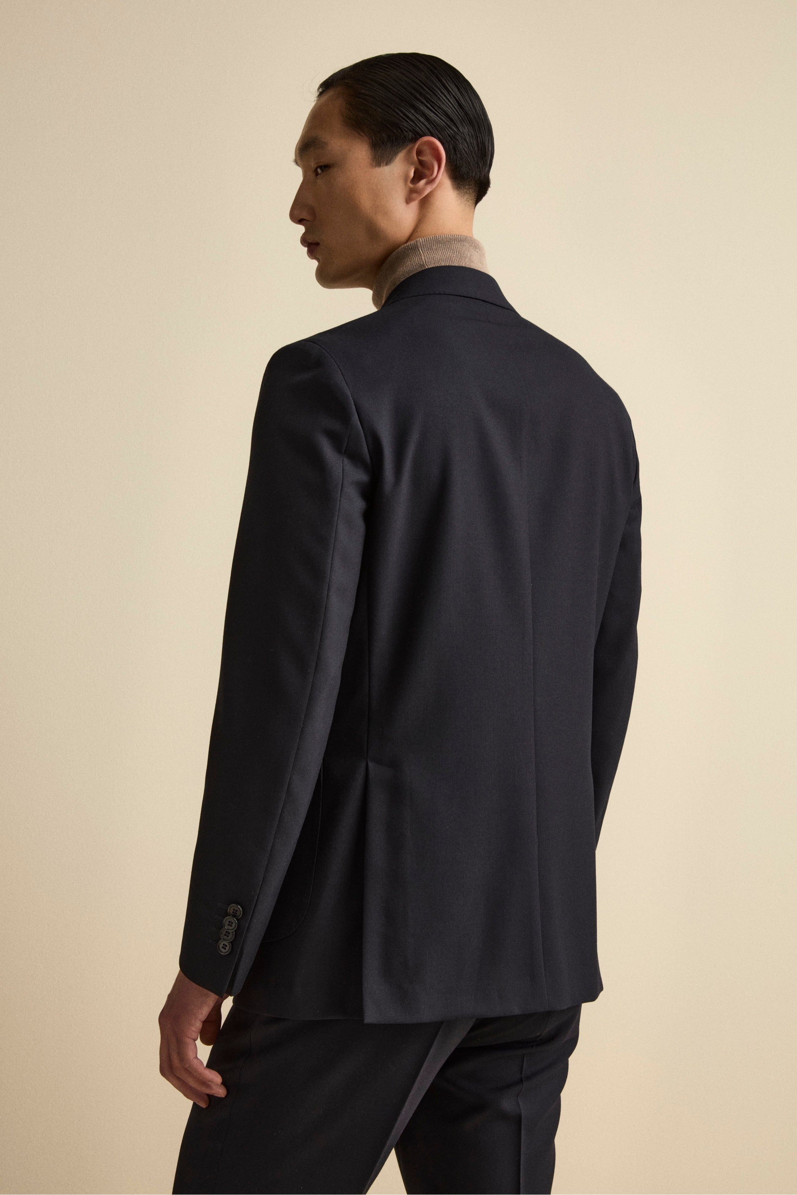Half-Lined Regular-Fit Suit in Virgin Wool - BLUE