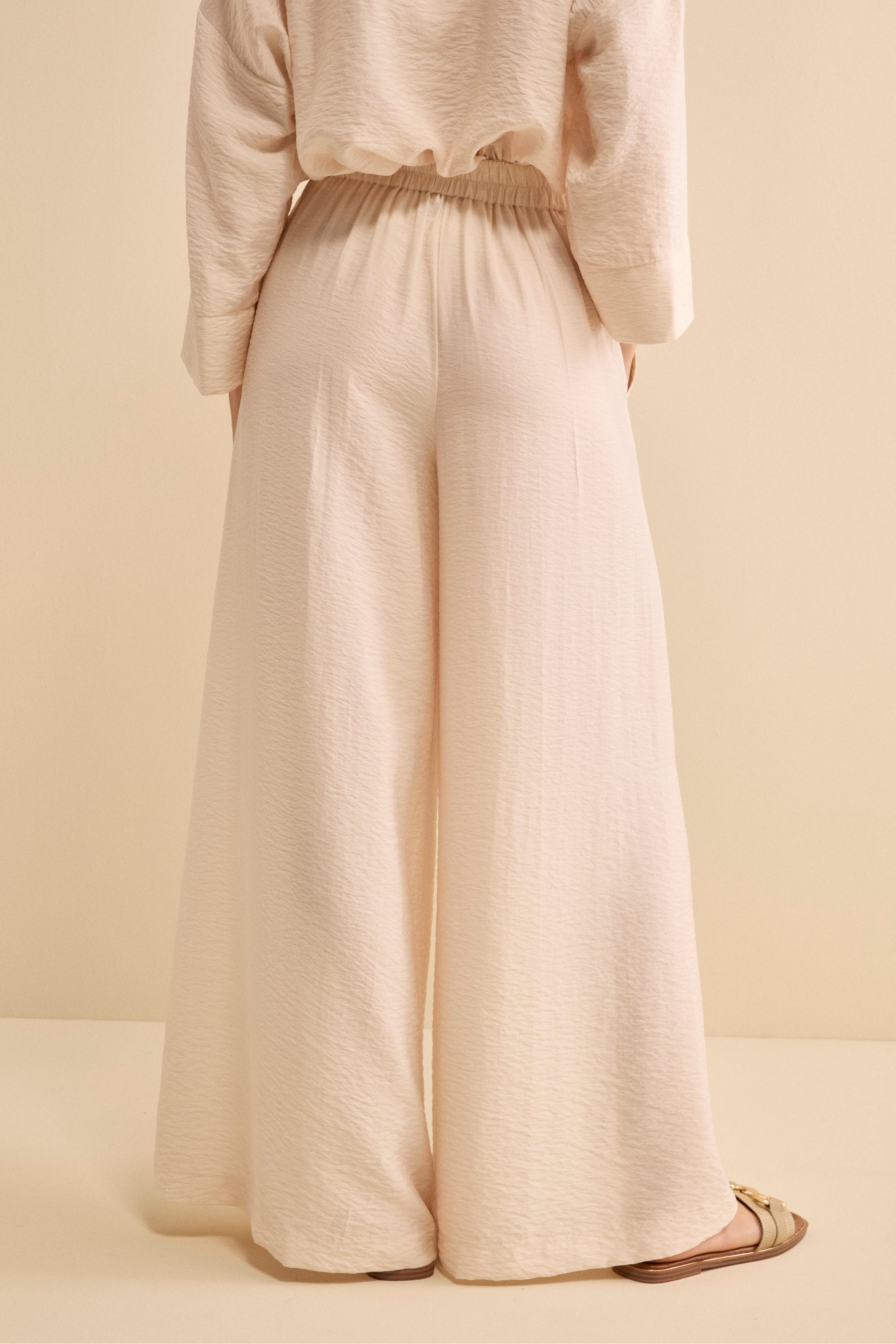 Pantalone Morbido con Elastico - BIANCO