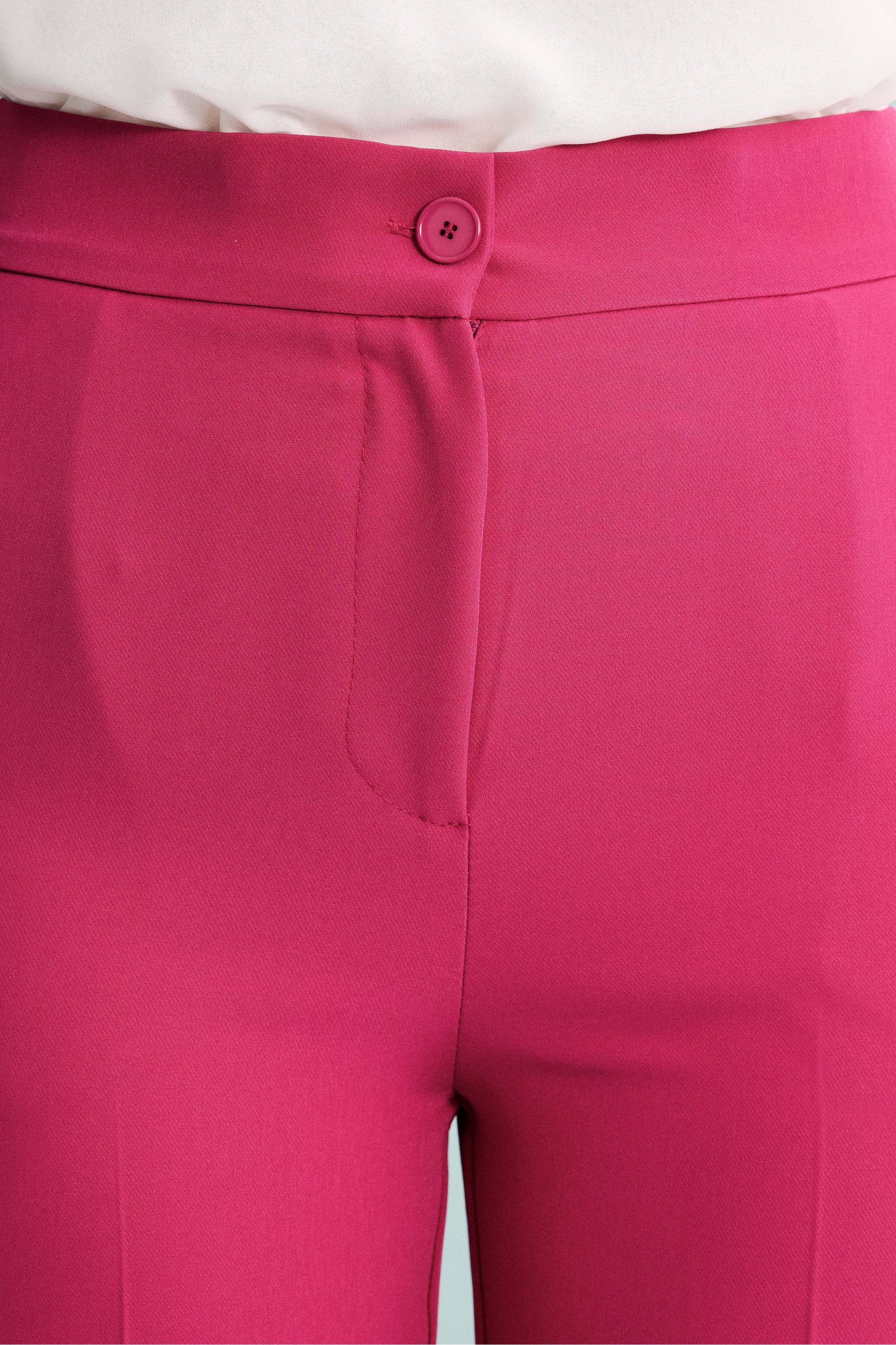 Pantalone Elegante a Gamba Larga - CICLAMINO