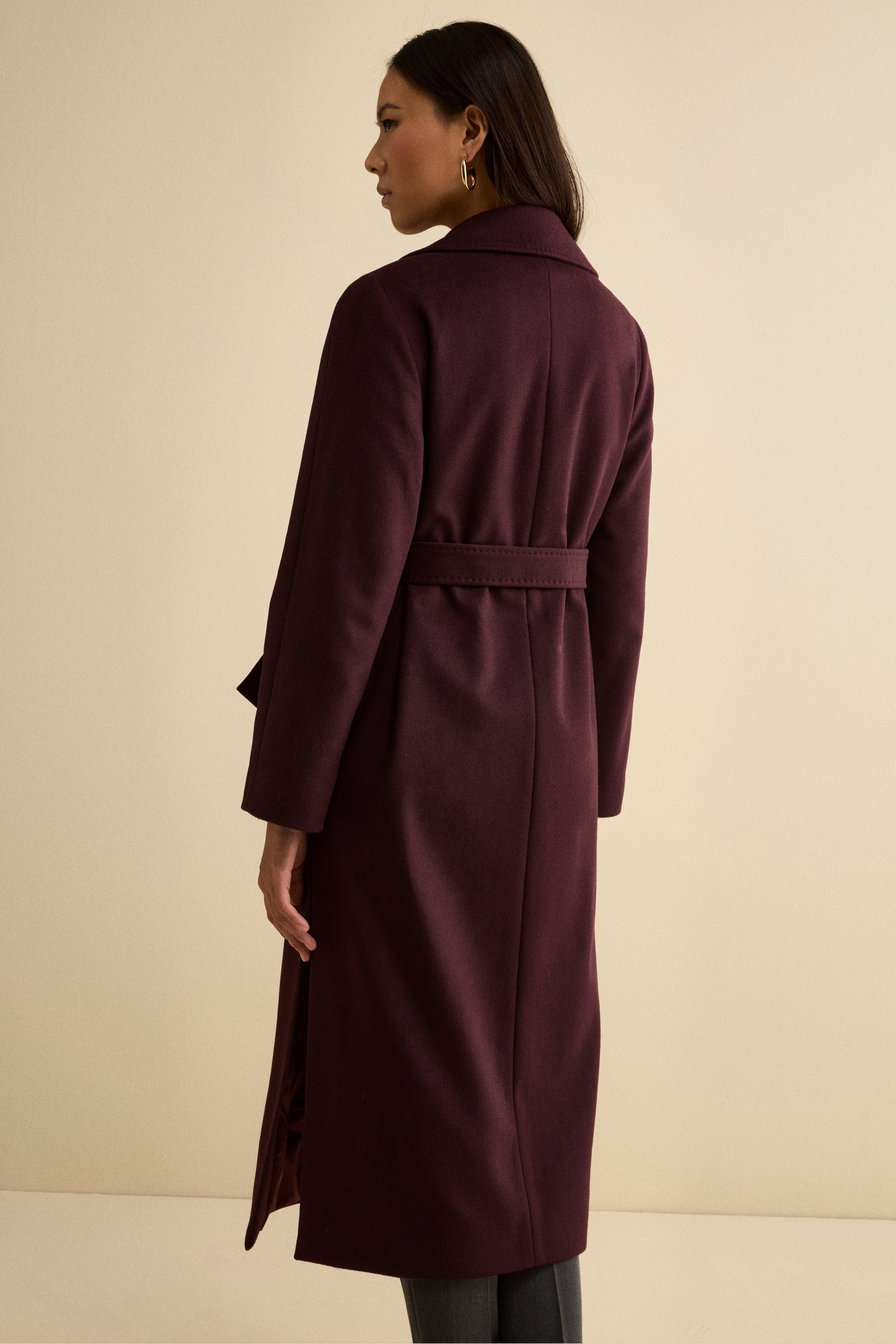 Long coat in wool and cashmere - VIOLET