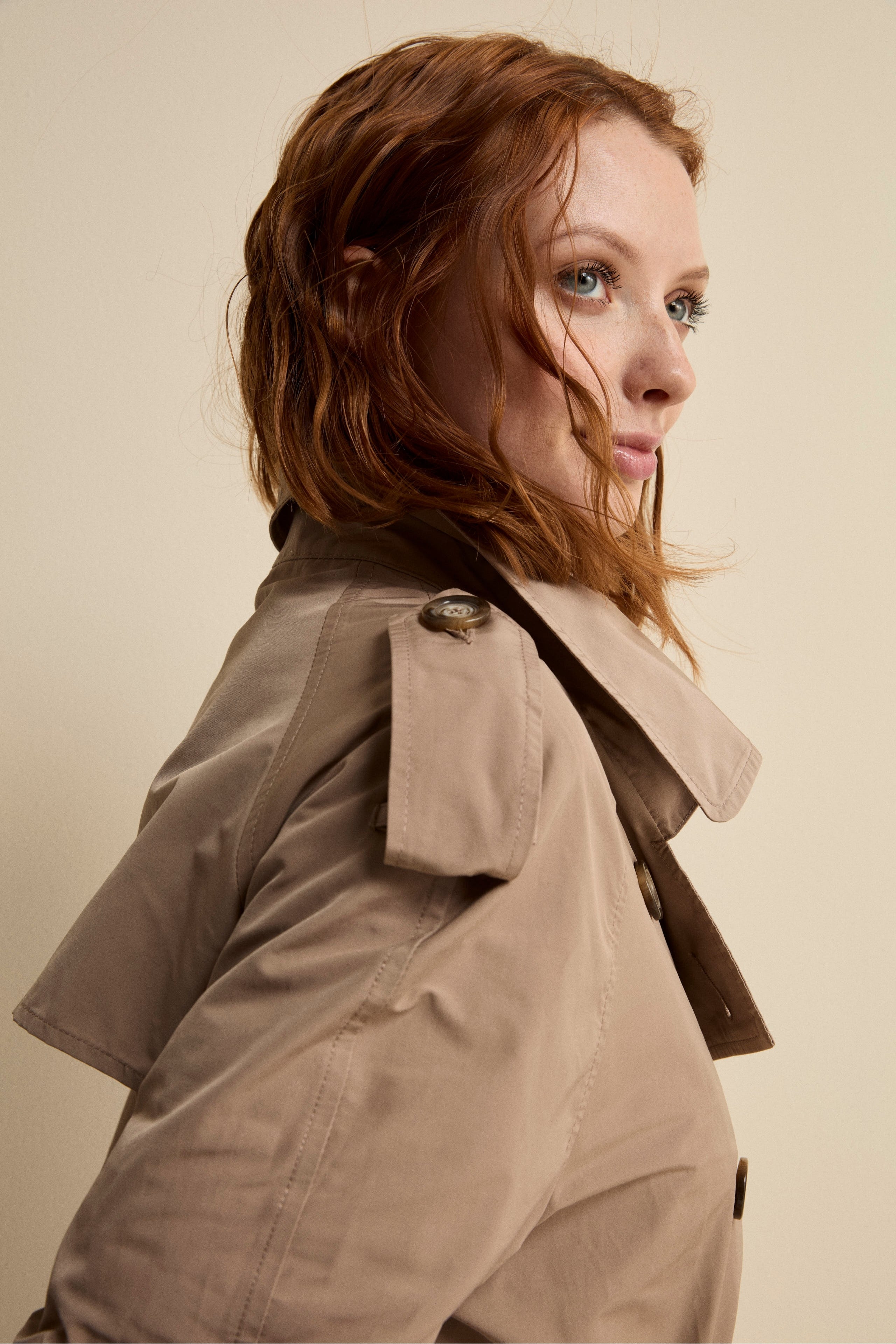 Trench Lungo Doppiopetto con Cintura - CAMMELLO