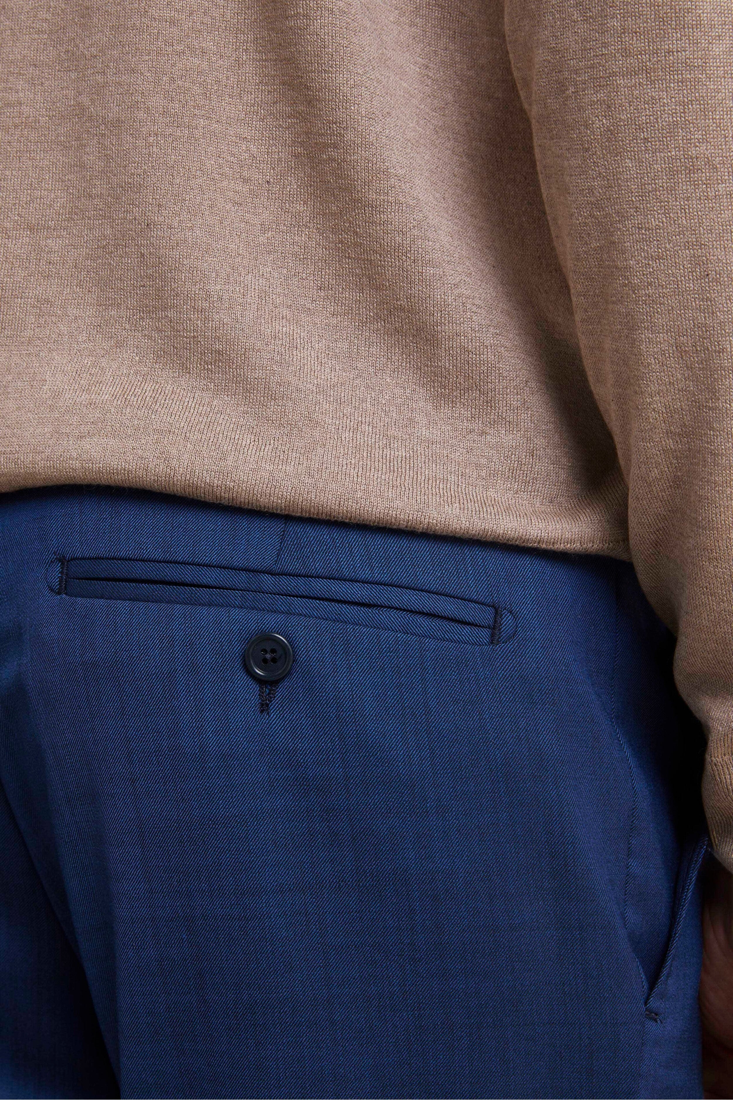 Abito Colorato Monopetto Slim Fit - BLU