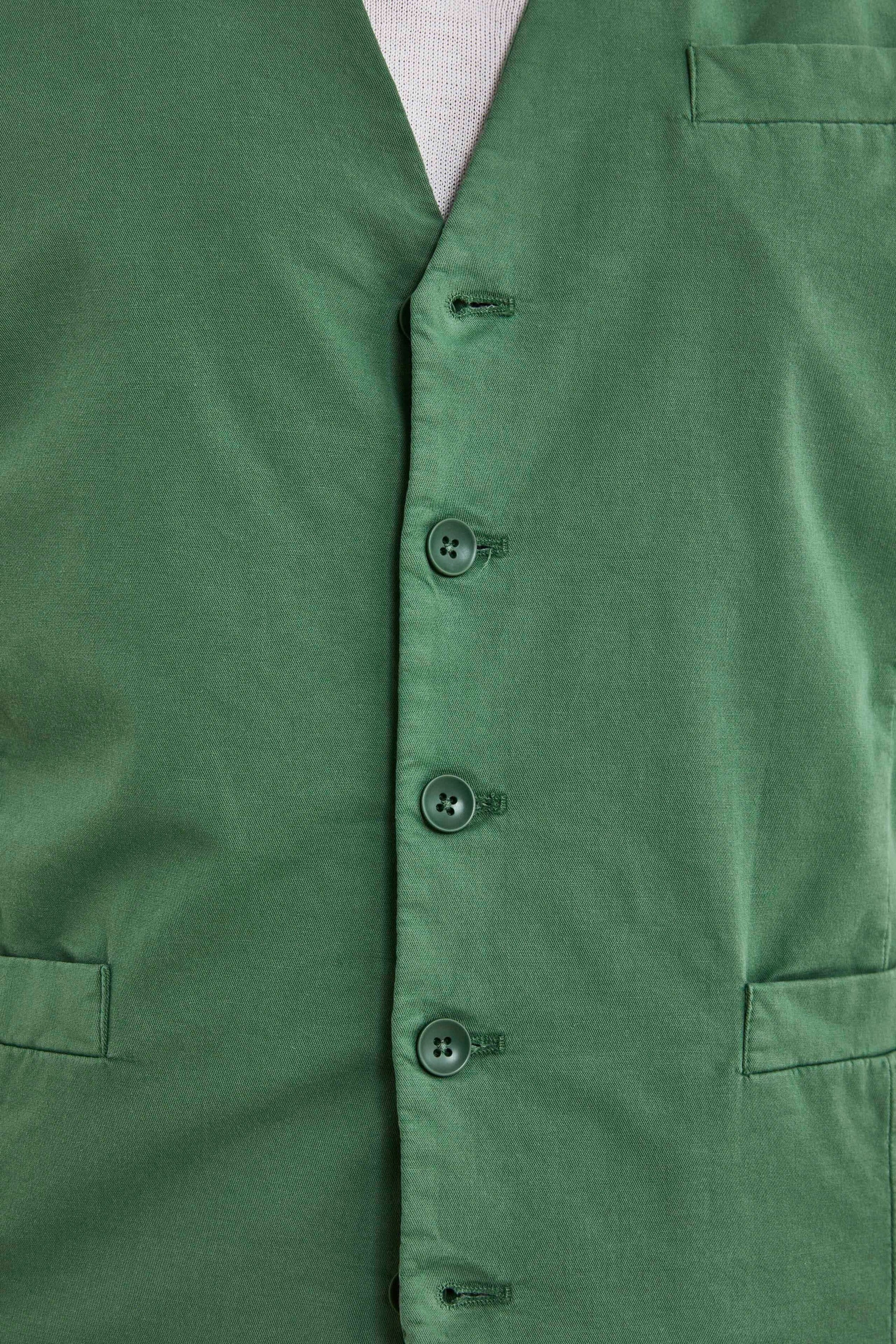 Gilet Casual in Cotone - VERDE