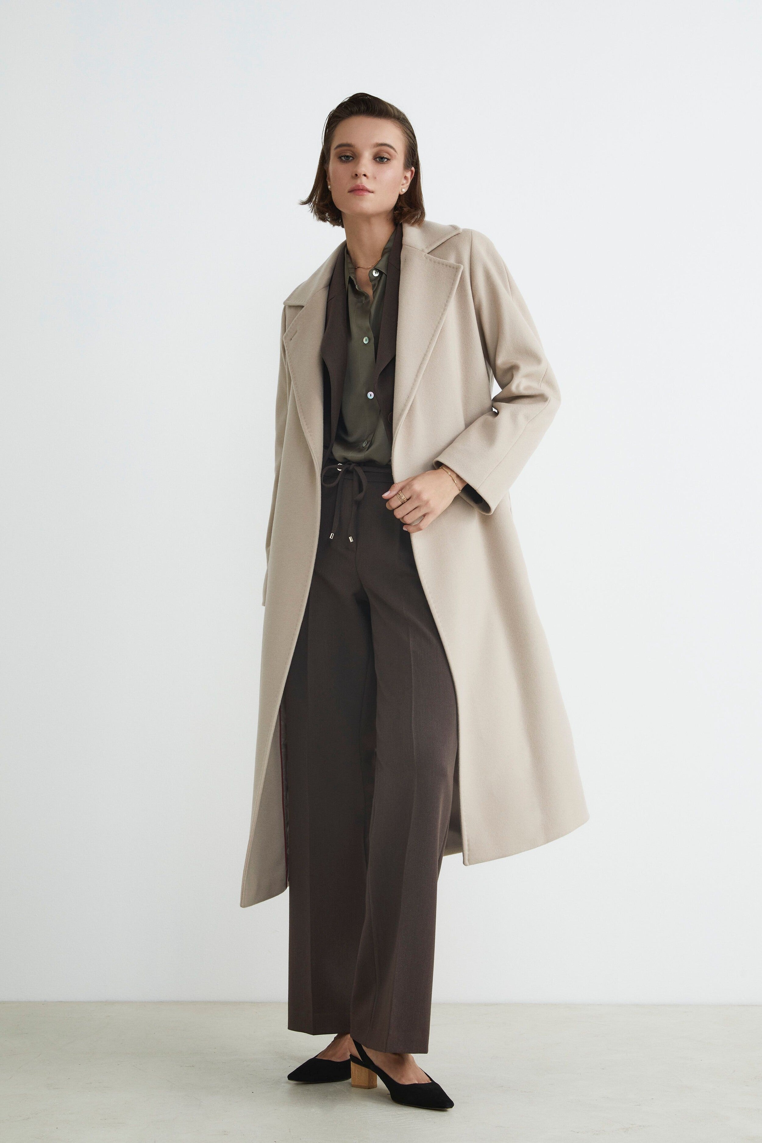 Camicia satinata elegante - VERDE MILITARE