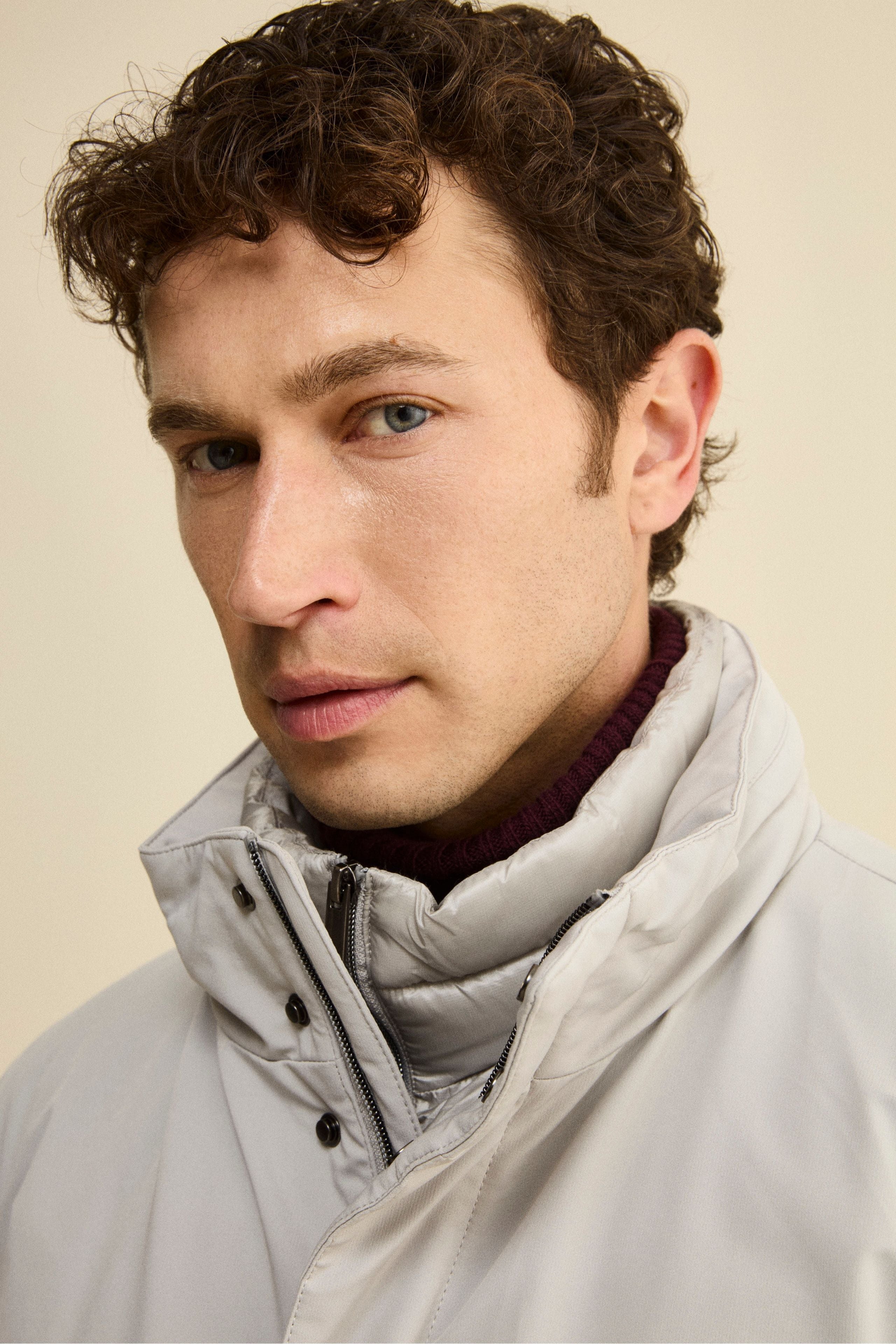 Midi Padded Coat with Inner Vest - Sand brown