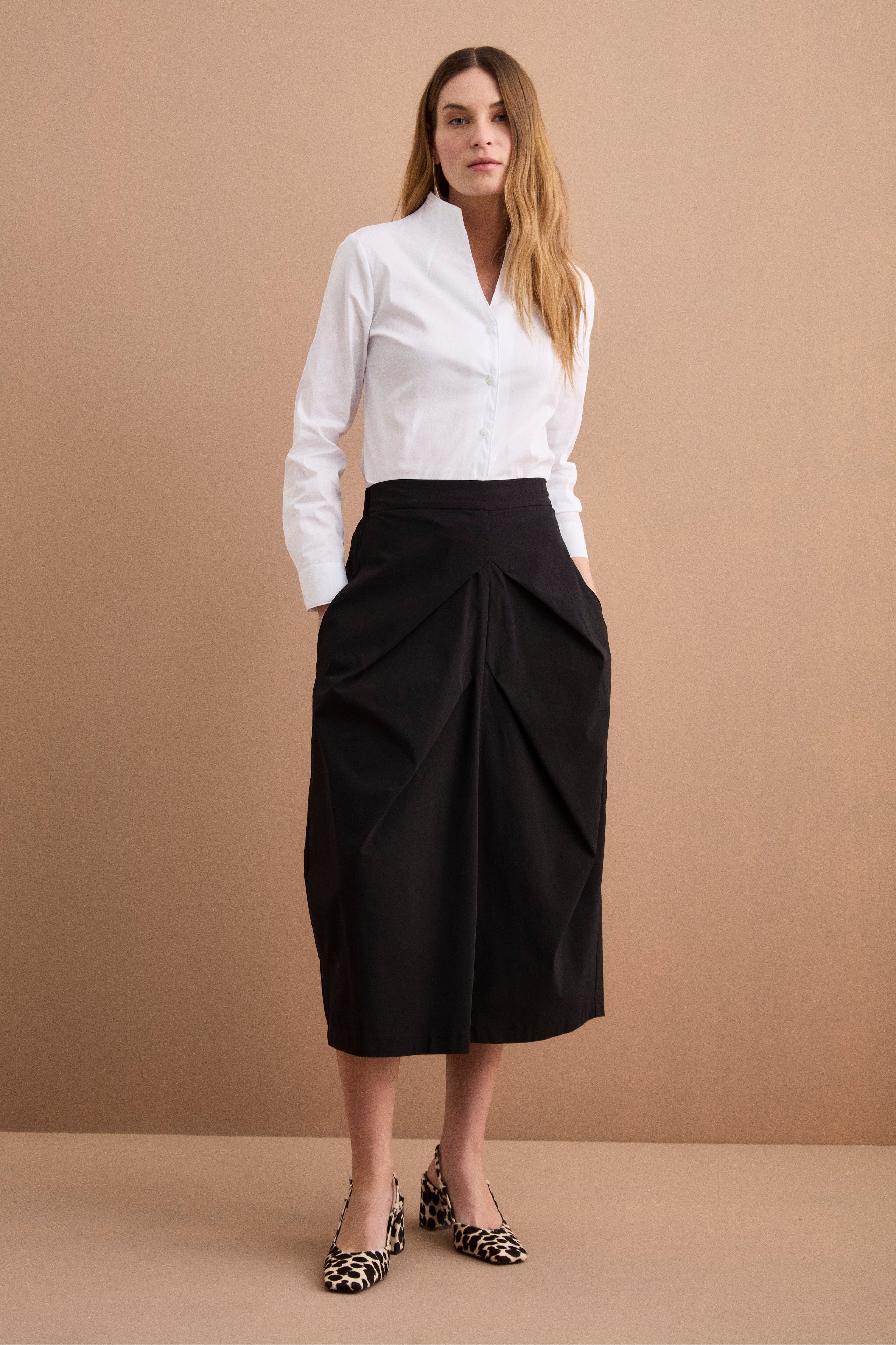 Camicia Slim collo Alto - BIANCO