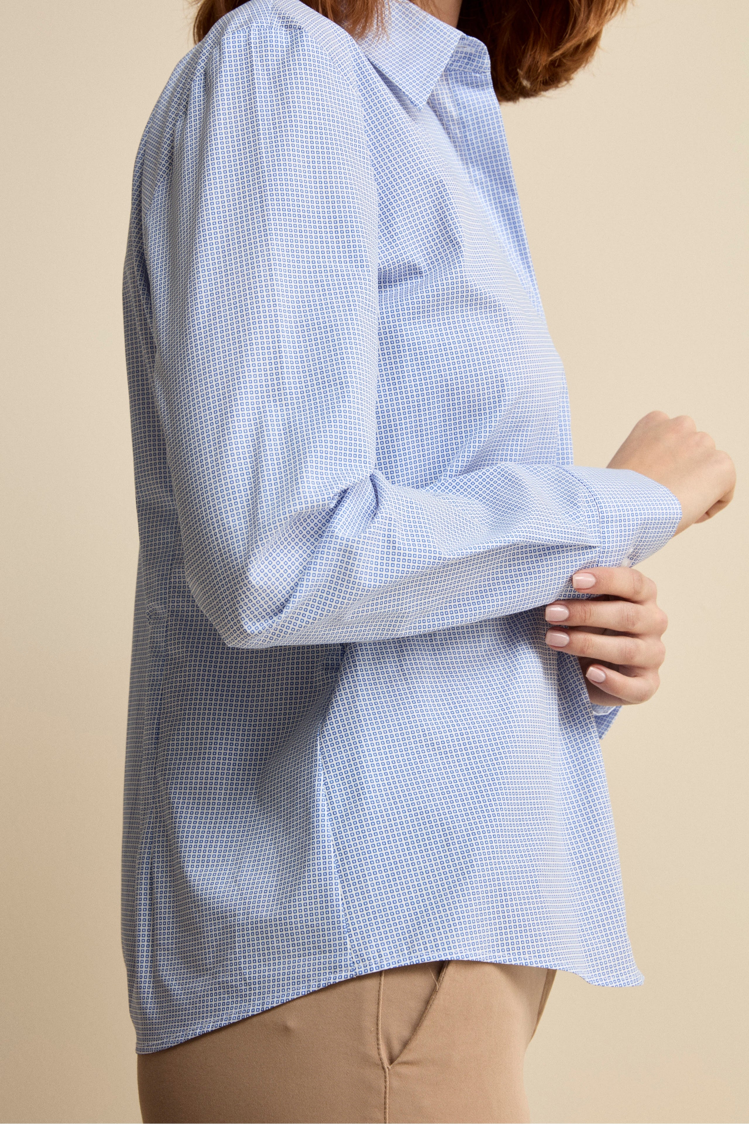 Camicia Over in Cotone - FANT. AZZURRO