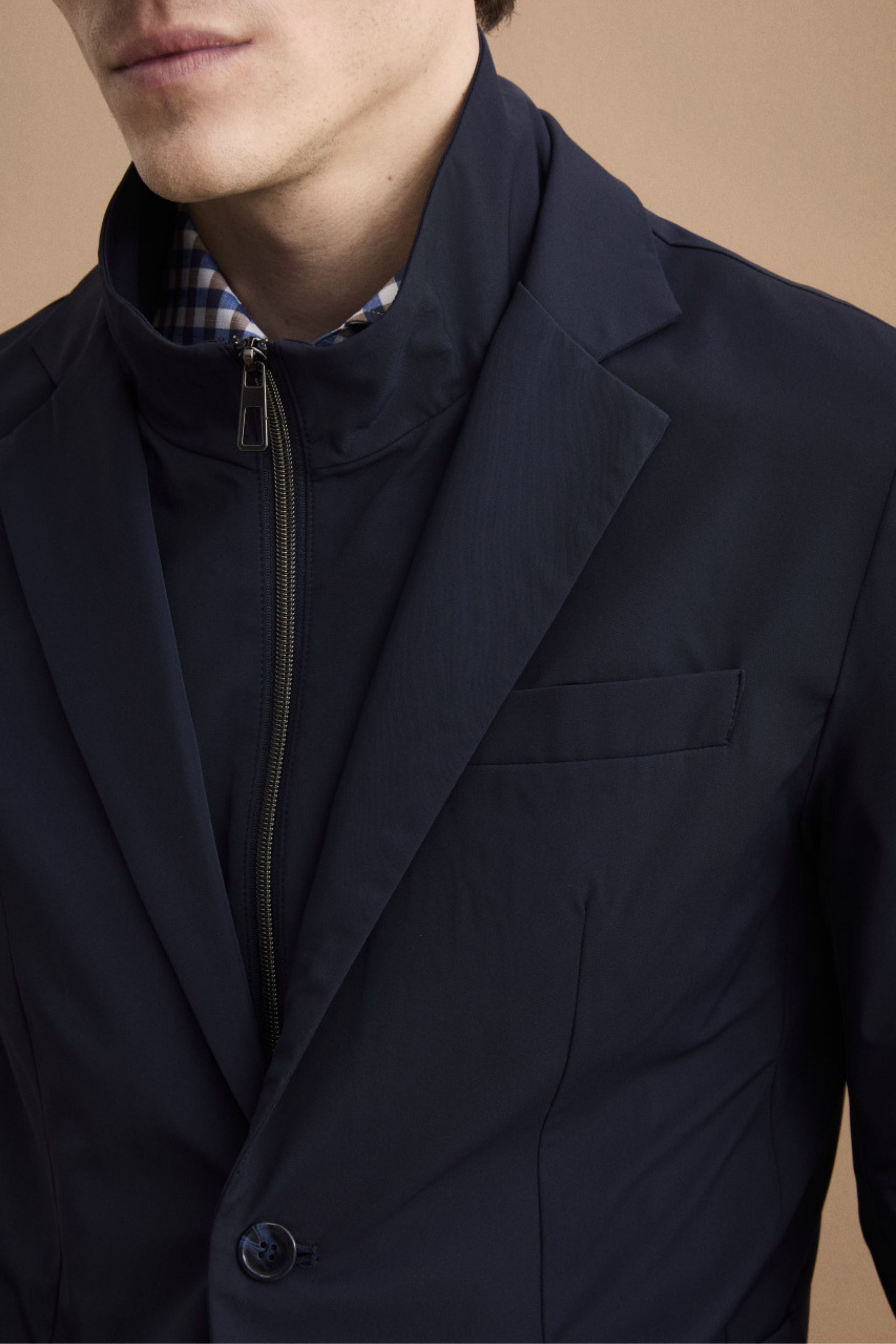 Giacca Tecnica Foderata con Corpetto - BLU