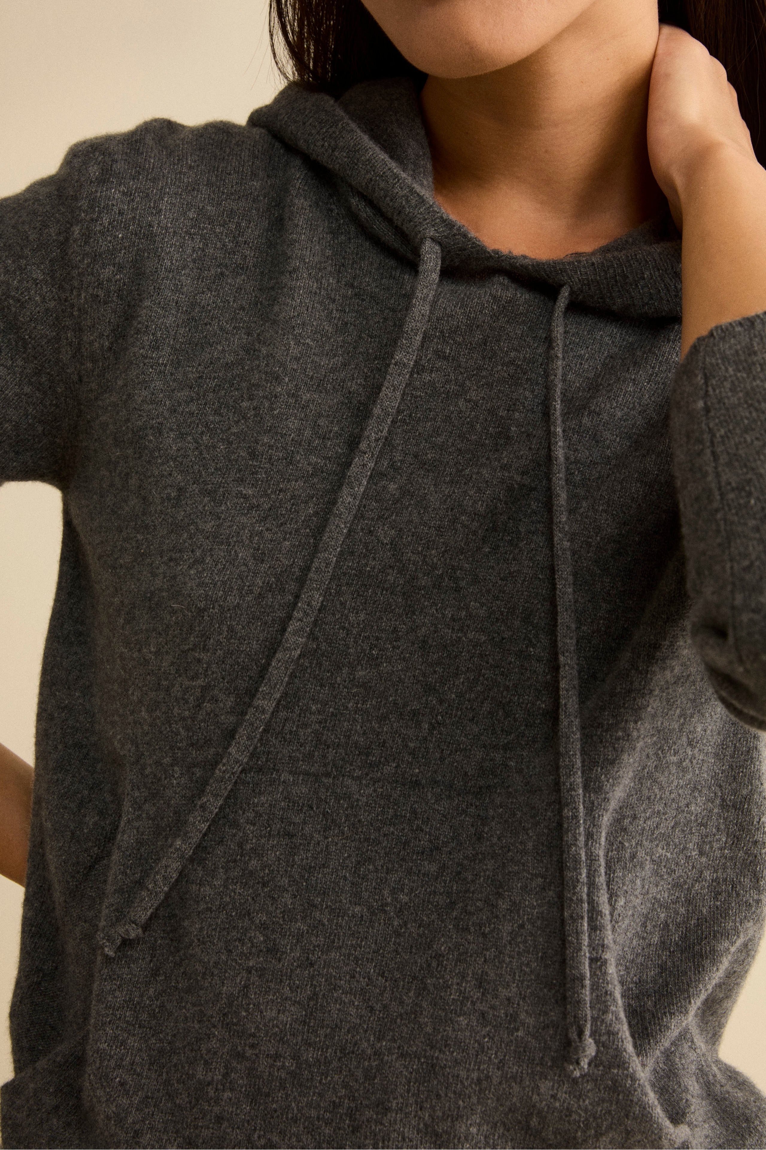 Weicher Jumpsuit aus Kaschmir - GRAU