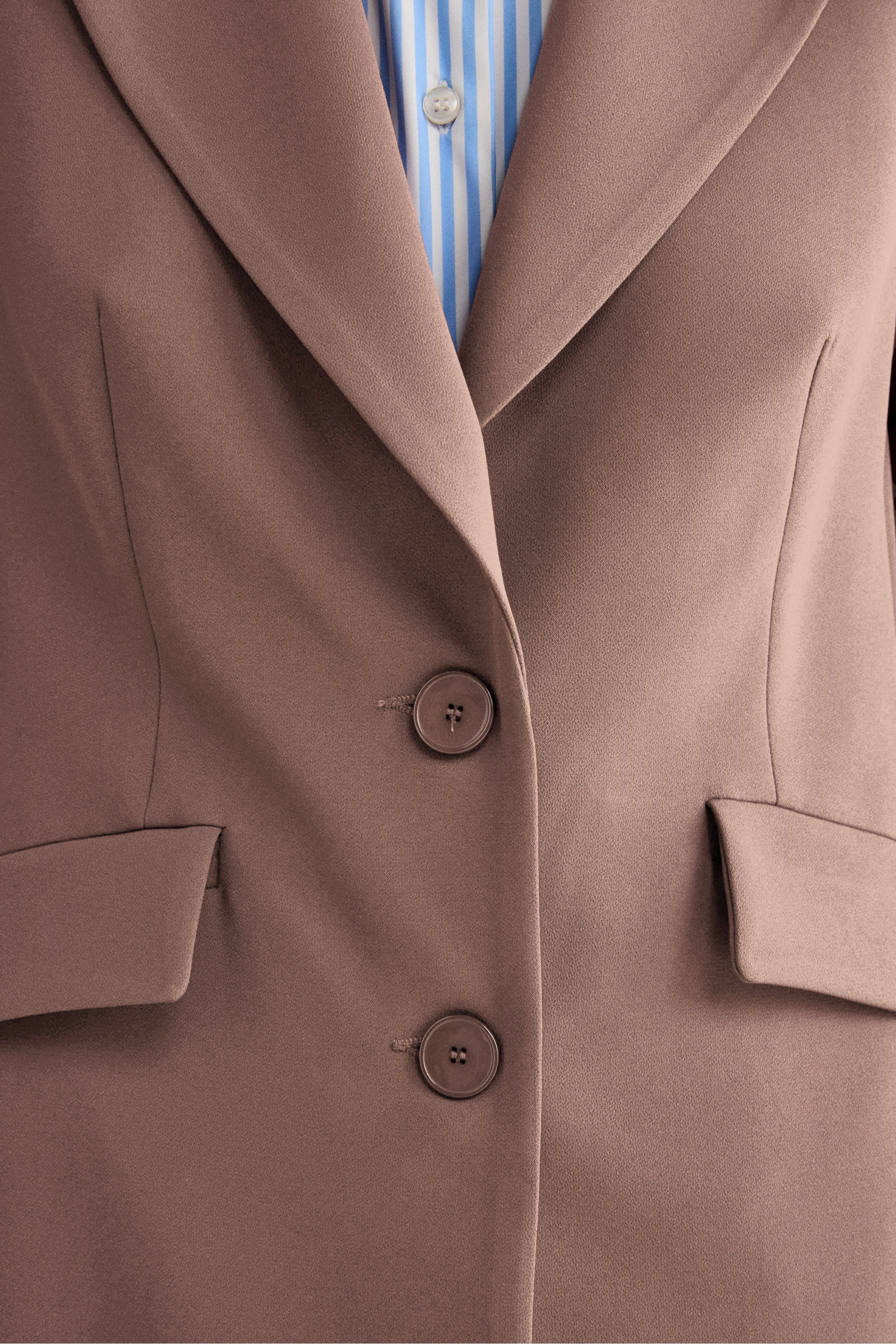 Lined Bi-Stretch Jacket Regular Fit - Old pink