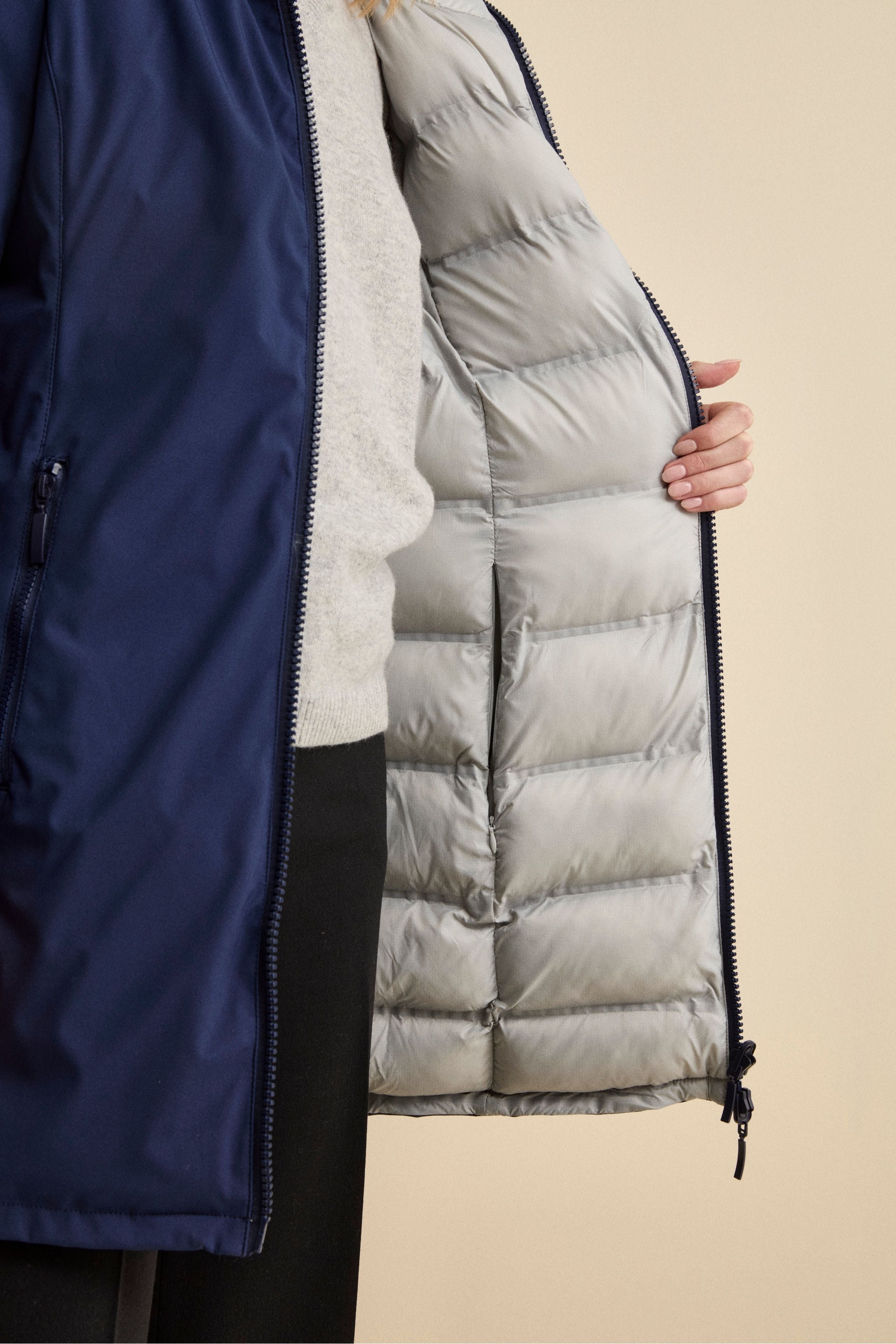 Giaccone Reversibile Imbottito - BLU