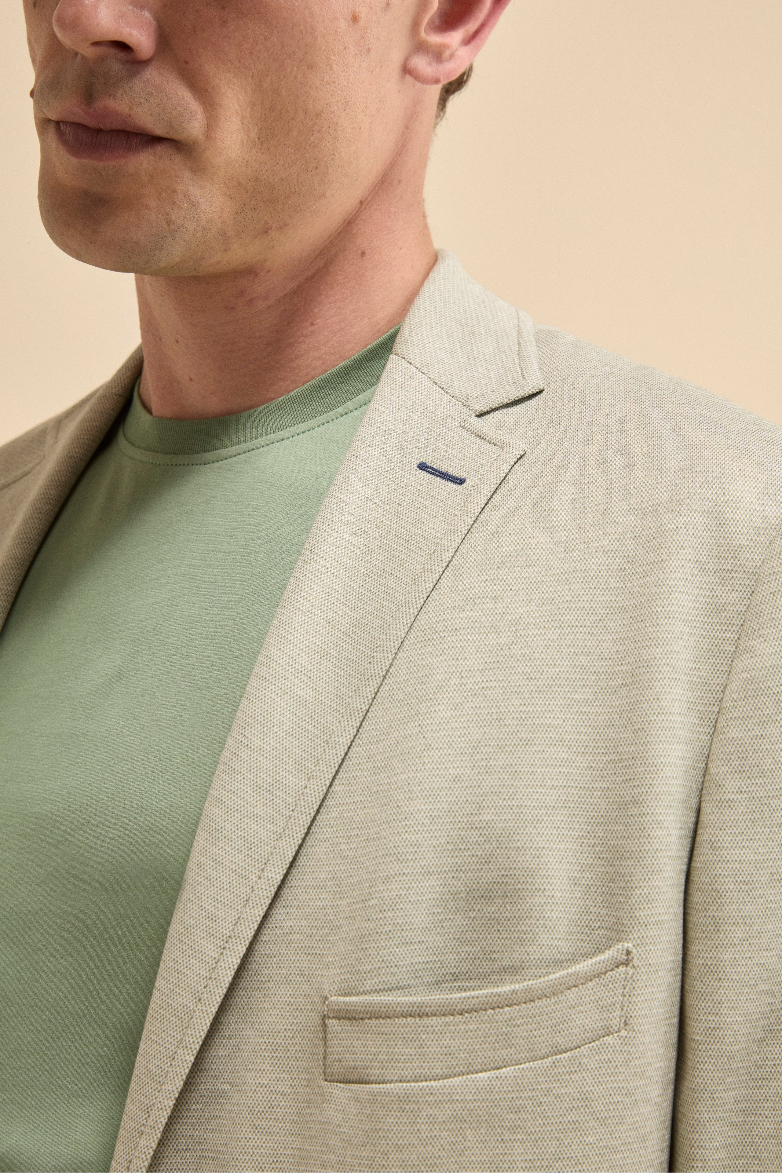 Giacca in Jersey Monopetto Comfrot Fit - VERDINO