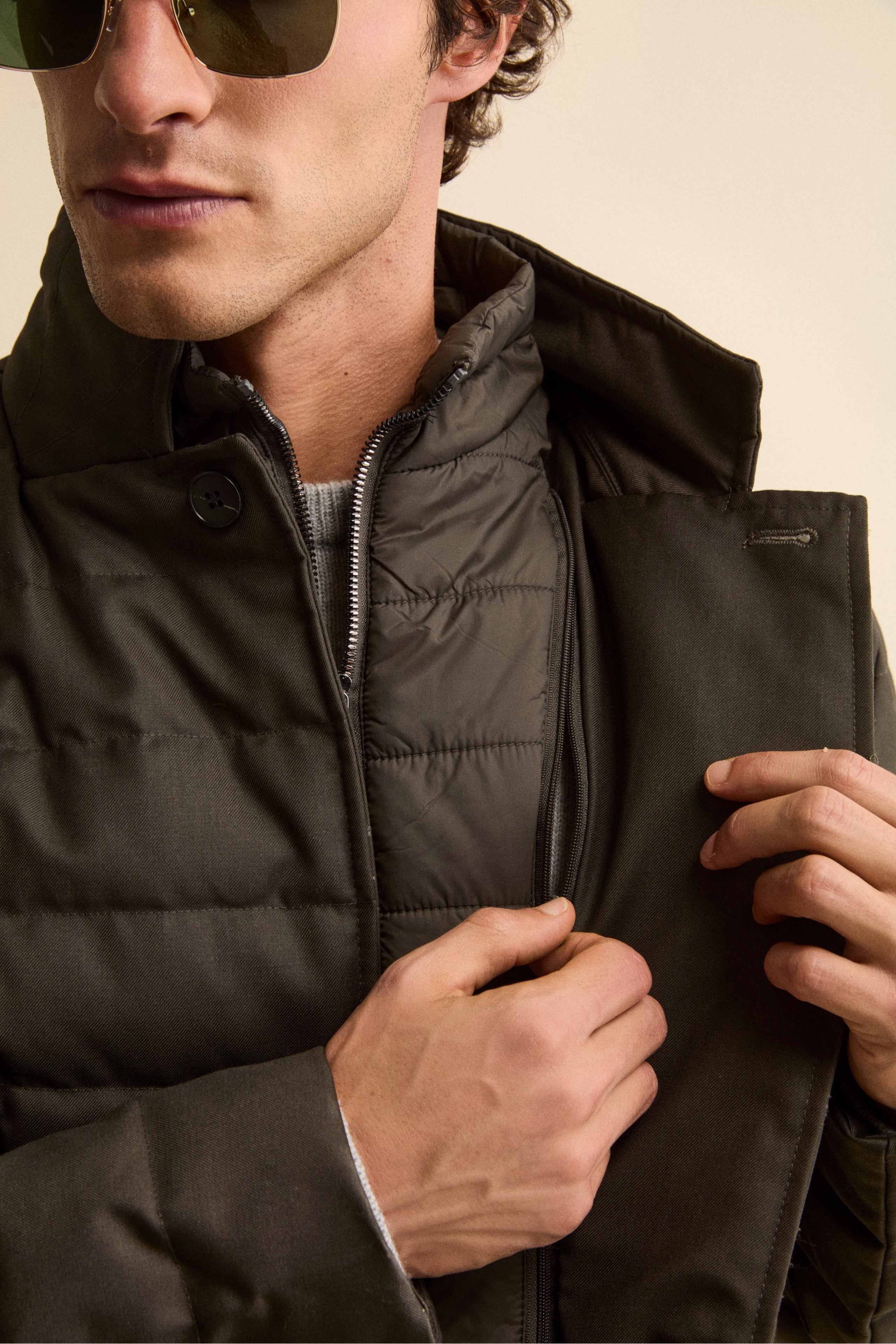 Padded Jacket with Bib - -