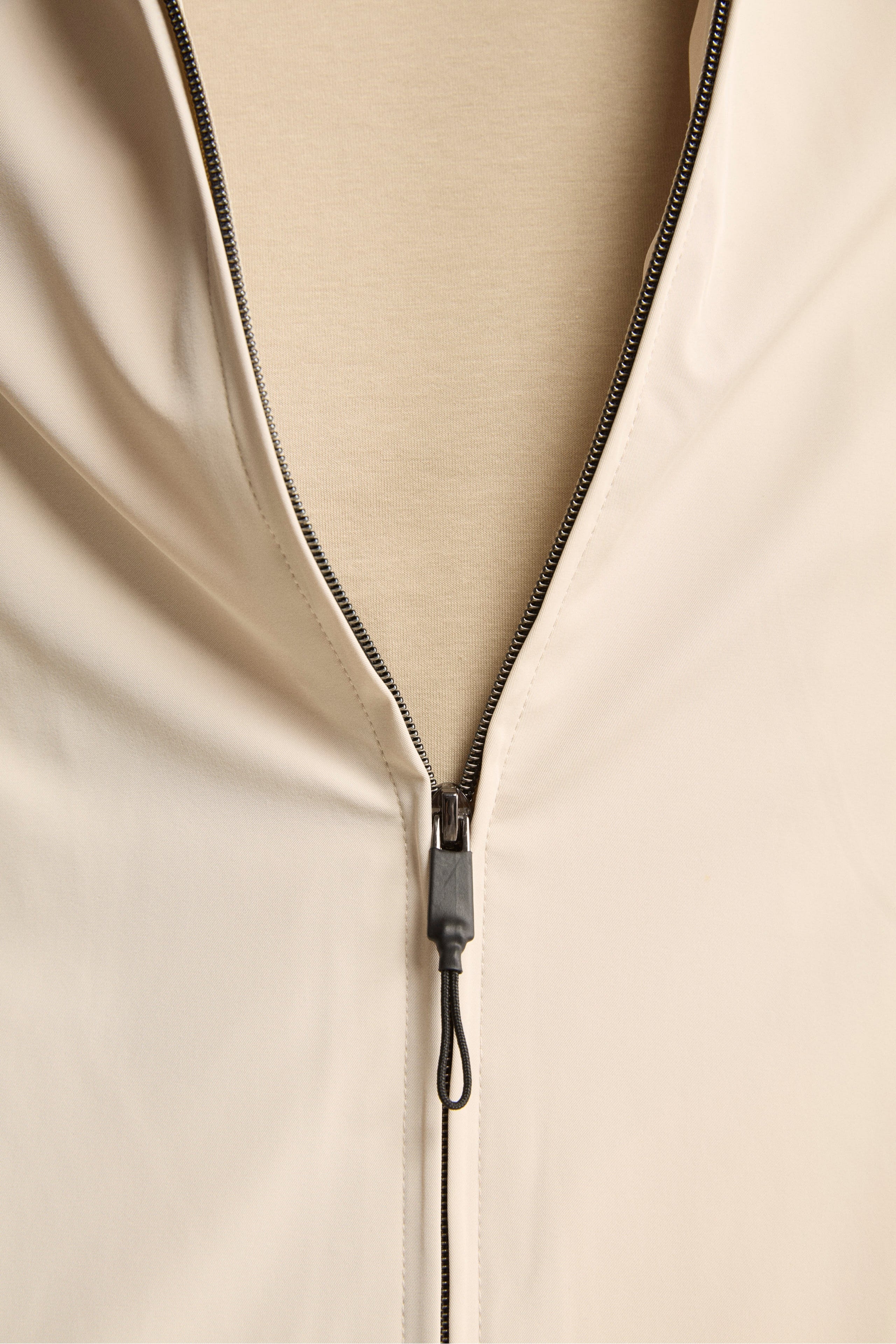 Giubbotto Leggero con Bordi in Maglia - GHIACCIO