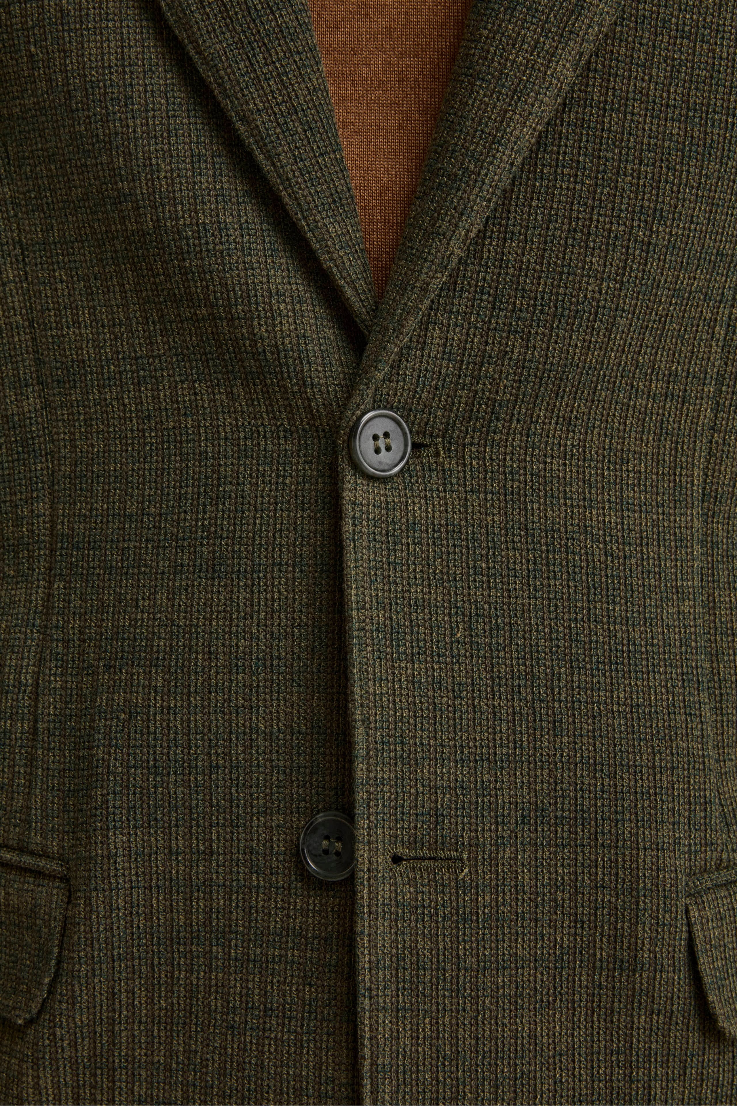 Cotton-Blend Slim Fit Unlined Jacket - GREEN