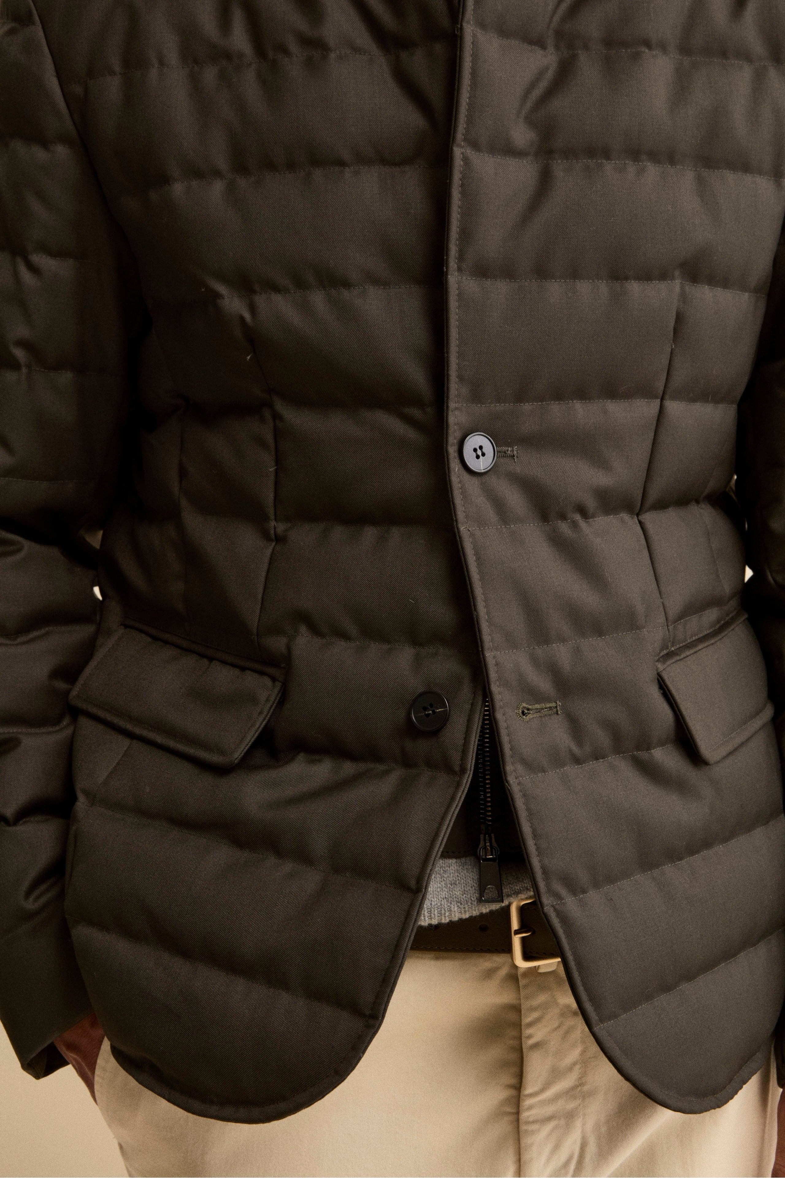 Padded Jacket with Bib - -