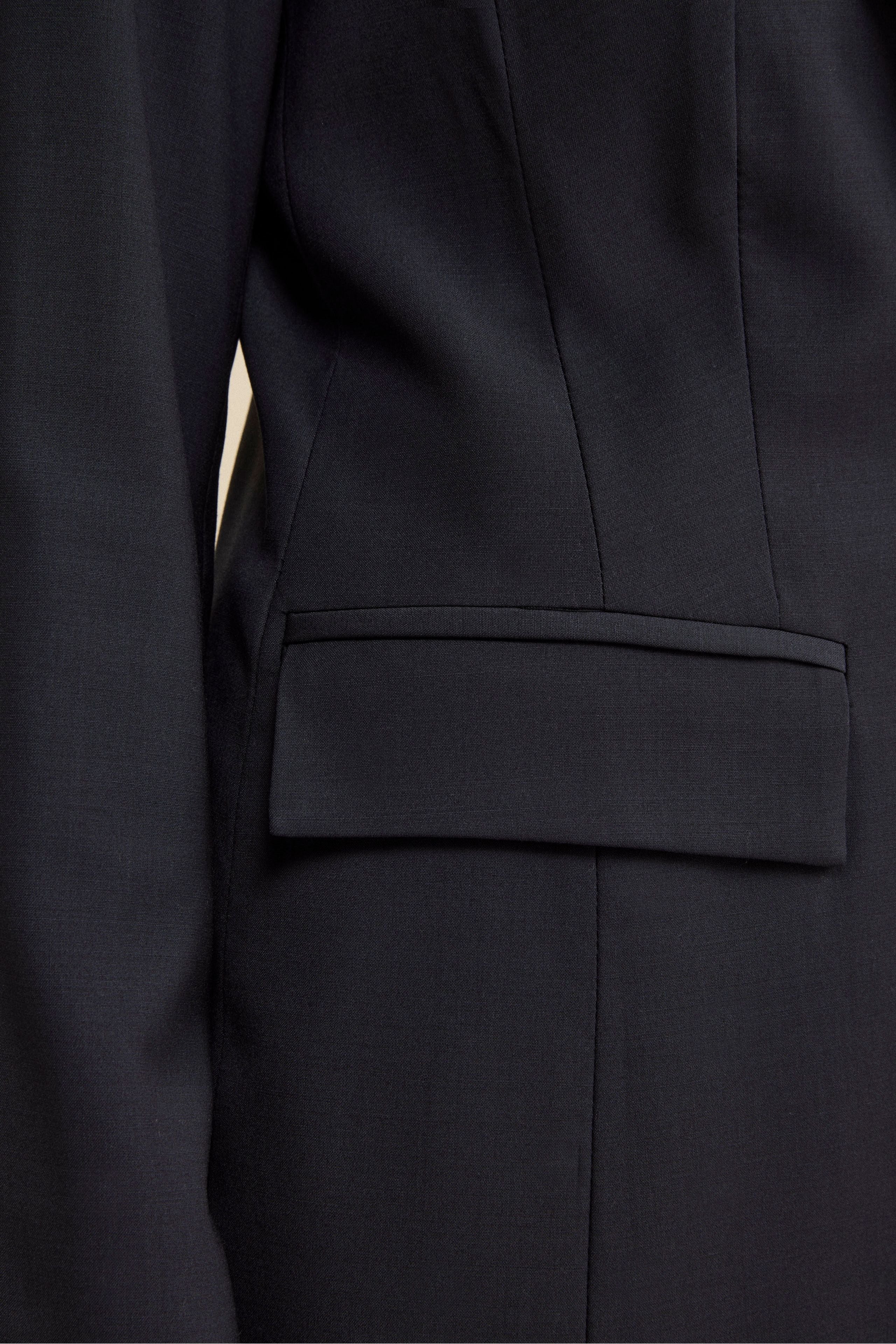 Single-Breasted Lined Suit in Virgin Wool - BLUE