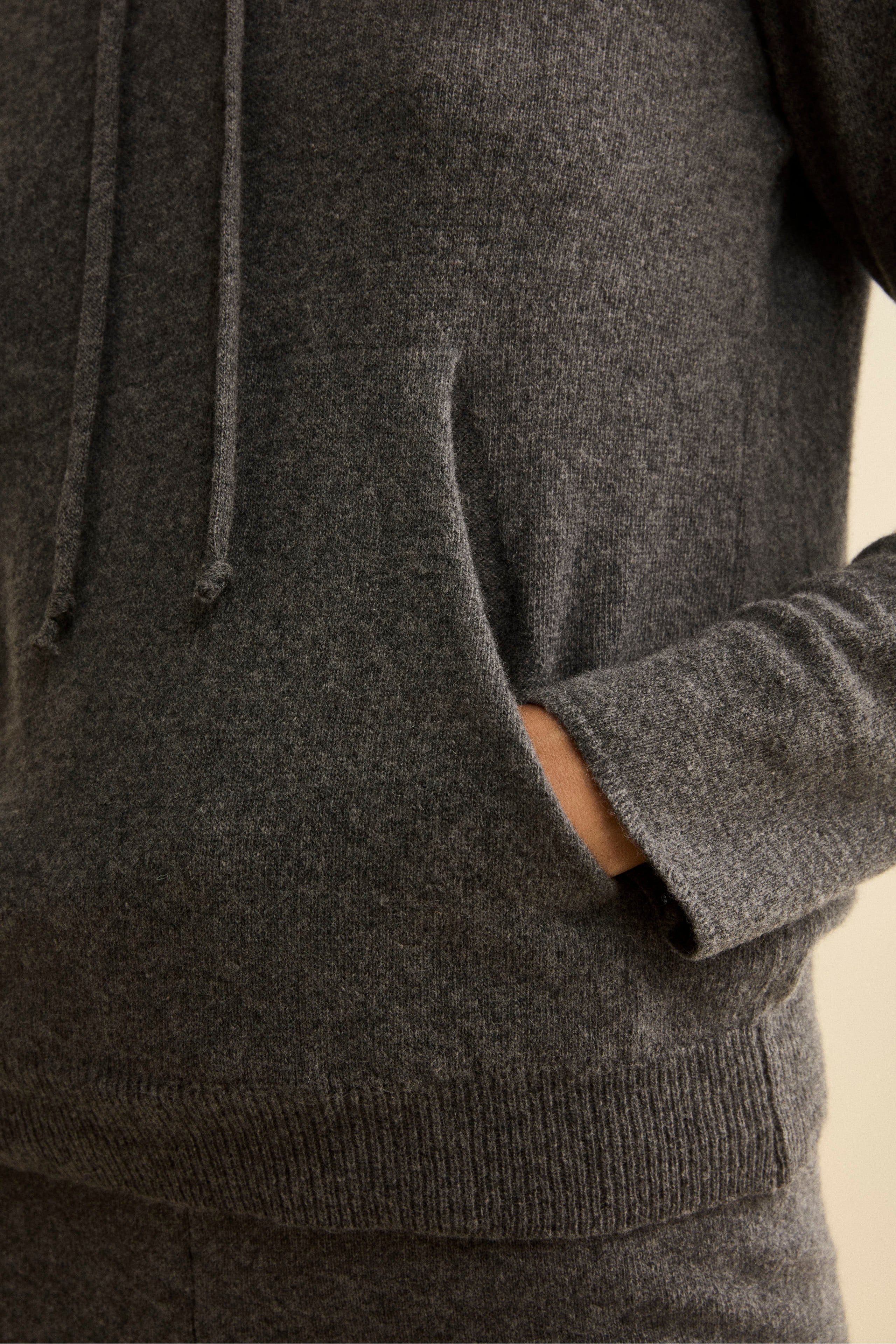 Weicher Jumpsuit aus Kaschmir - GRAU