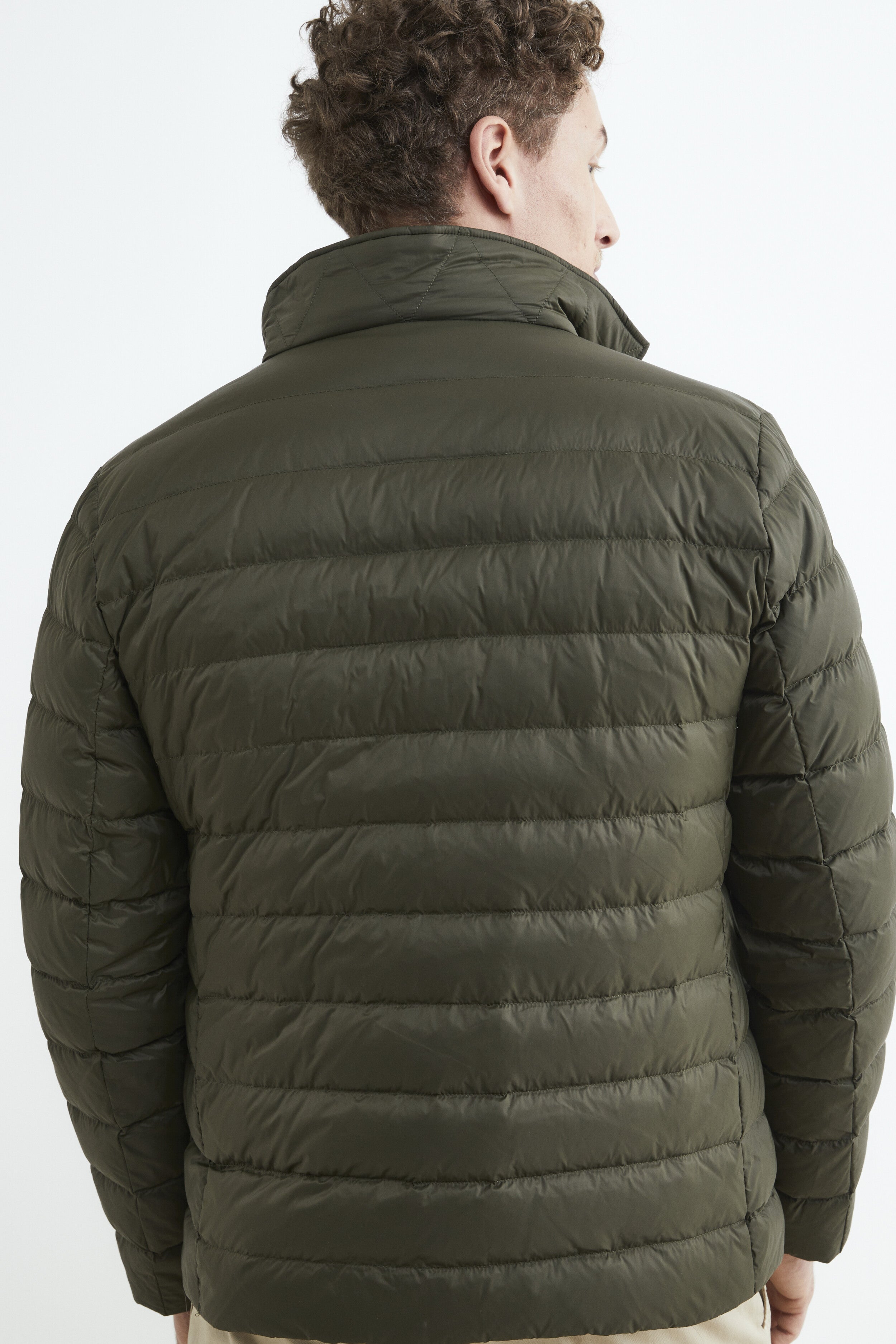 Piumino leggero con corpetto - VERDE MILITARE