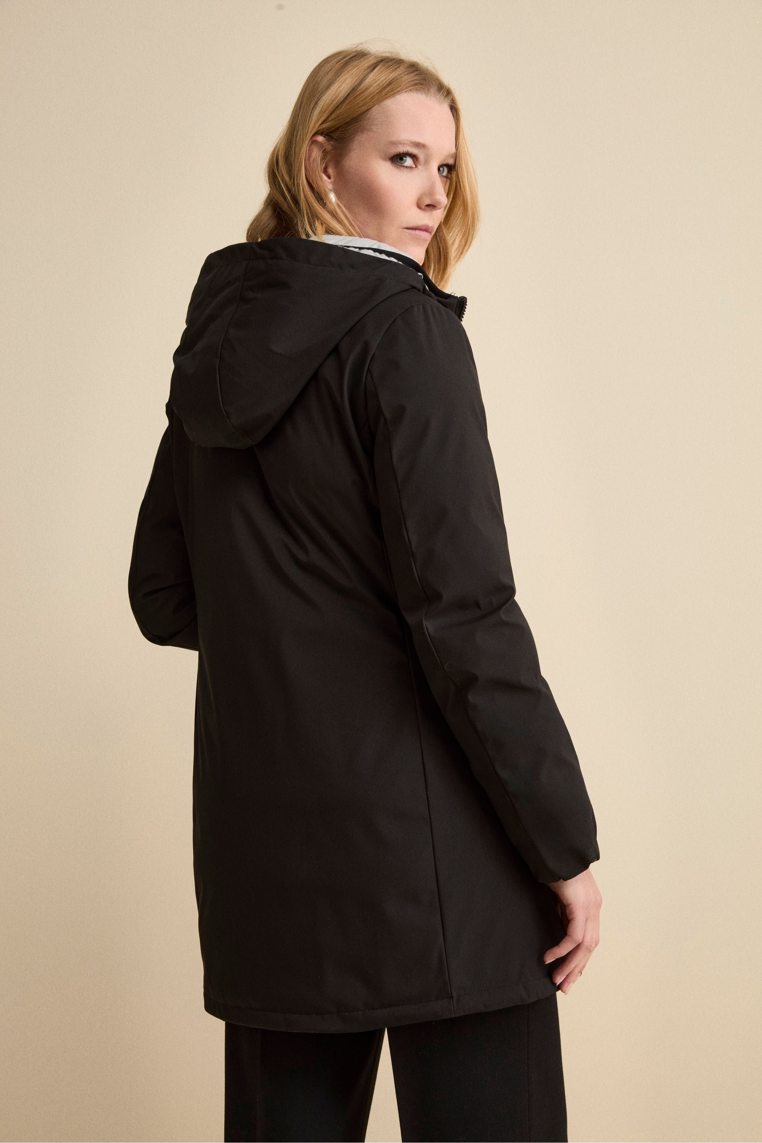 Reversible Padded Coat – Black