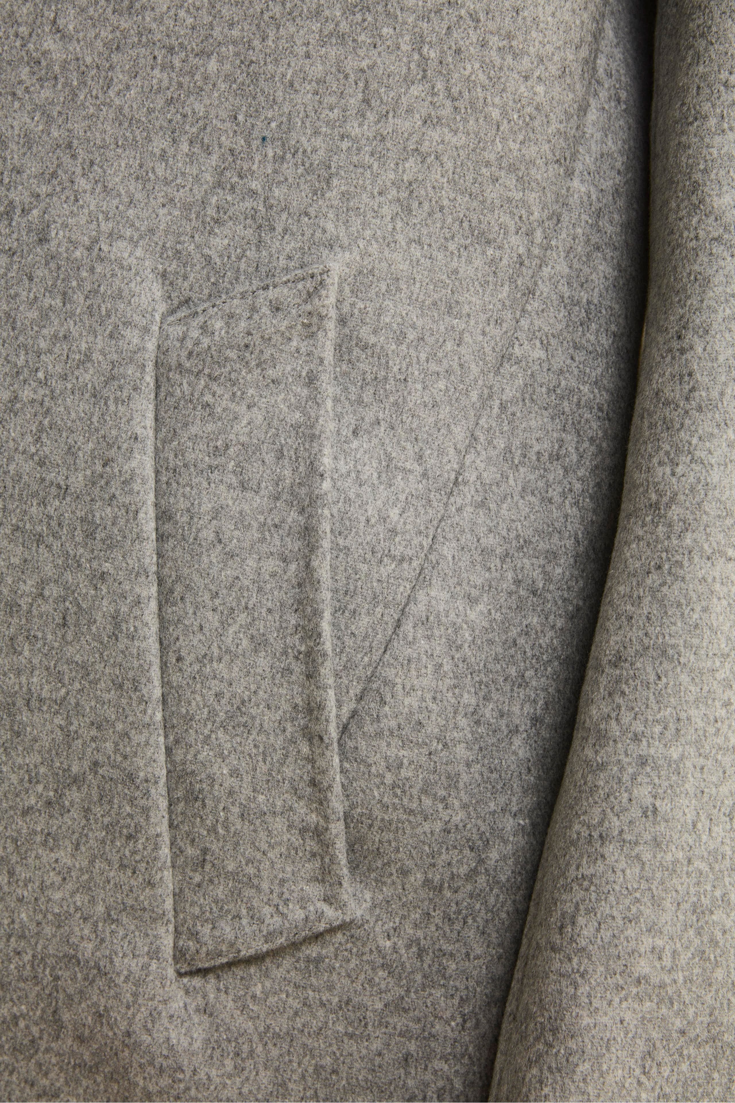 Wool and cashmere coat - Light grey
