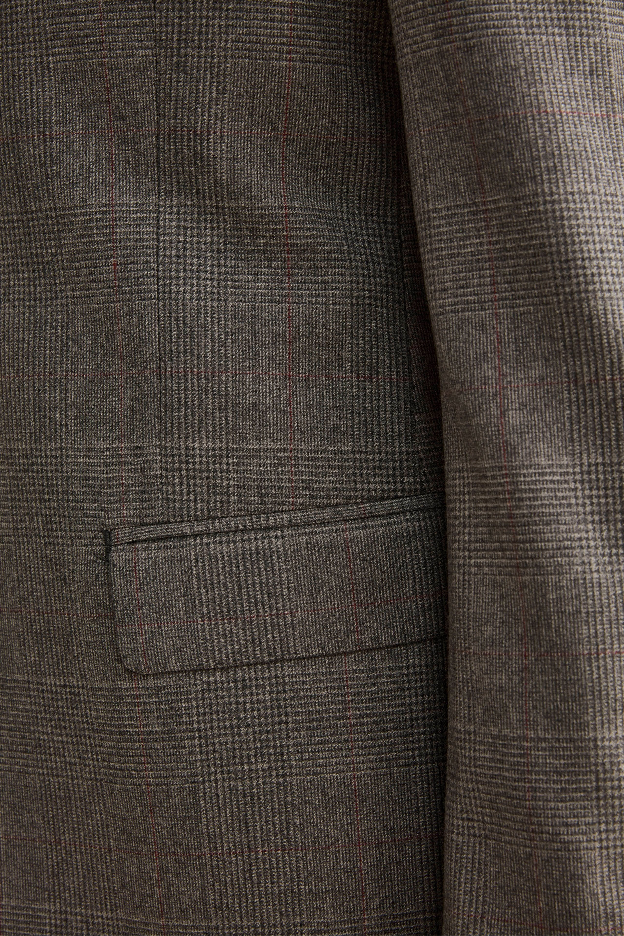 Lined Slim Fit Virgin Wool Suit - -