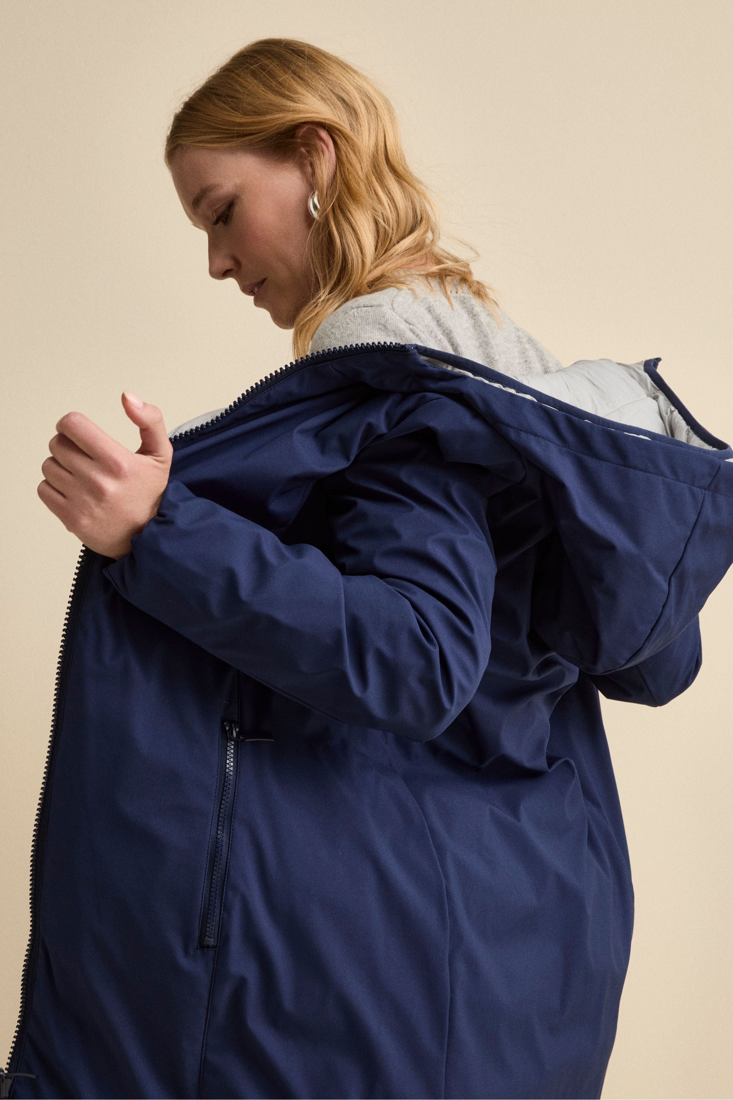 Giaccone Reversibile Imbottito - BLU